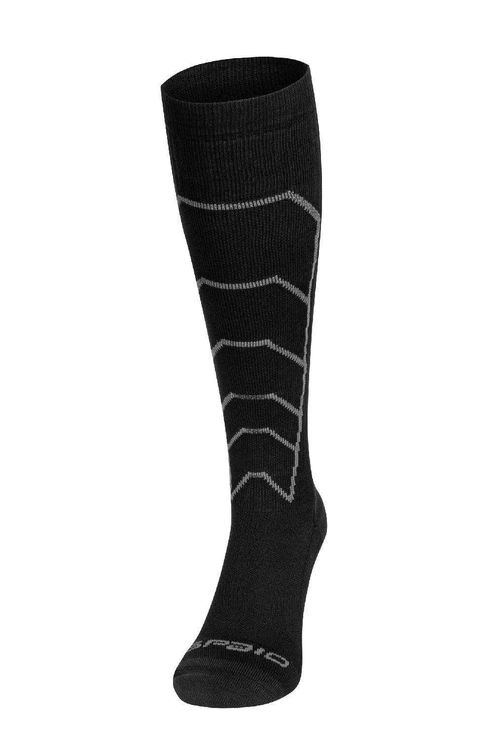 Spaio CALZE LUNGHE A COMPRESSIONE "RAPID" NERO/GRIGIO Promozione Limitata