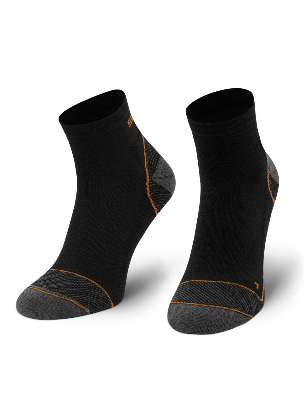 Spaio SPAIO CALZINI DA CORSA RUNNING 03 BLACK/ORANGE Affare Del Giorno