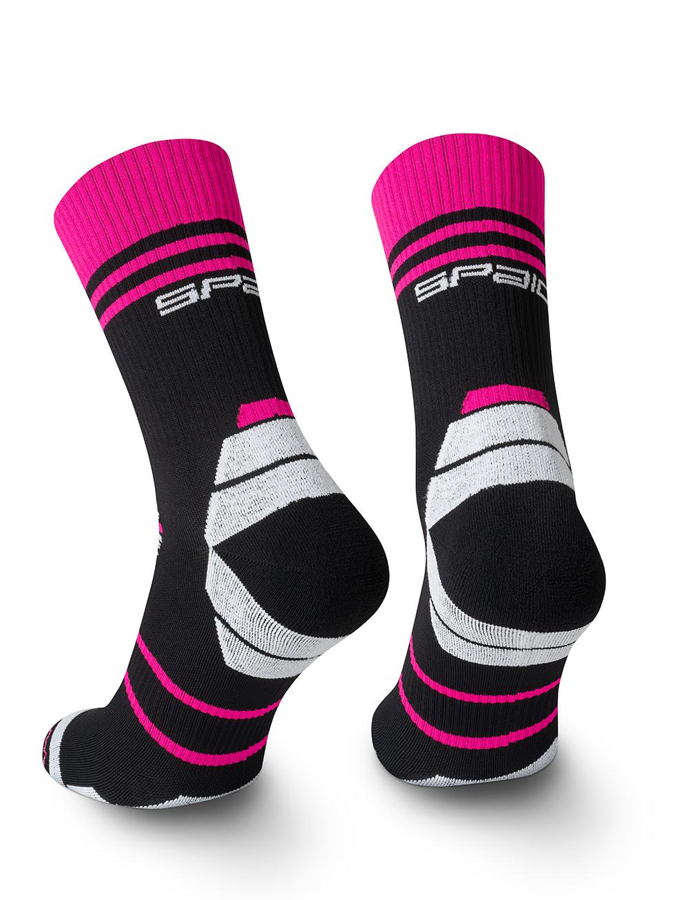 Spaio SPAIO CALZINI DA CORSA POWERFUL BLACK/WHITE/FUXIA Online