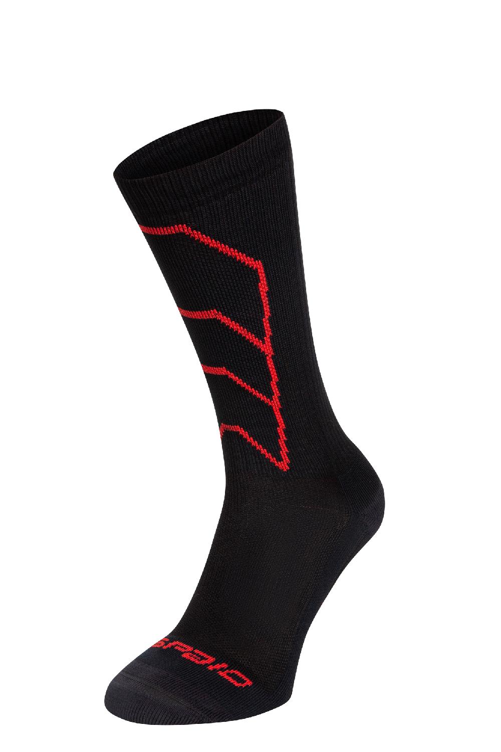 Spaio CALZE A COMPRESSIONE "RAPID" NERO/ROSSO Negozio