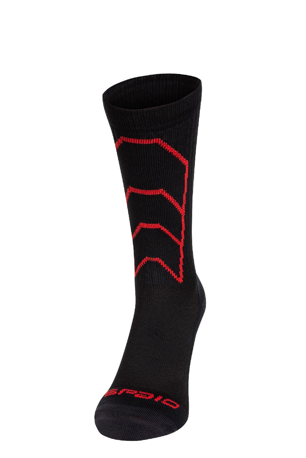 Spaio CALZE A COMPRESSIONE "RAPID" NERO/ROSSO Negozio