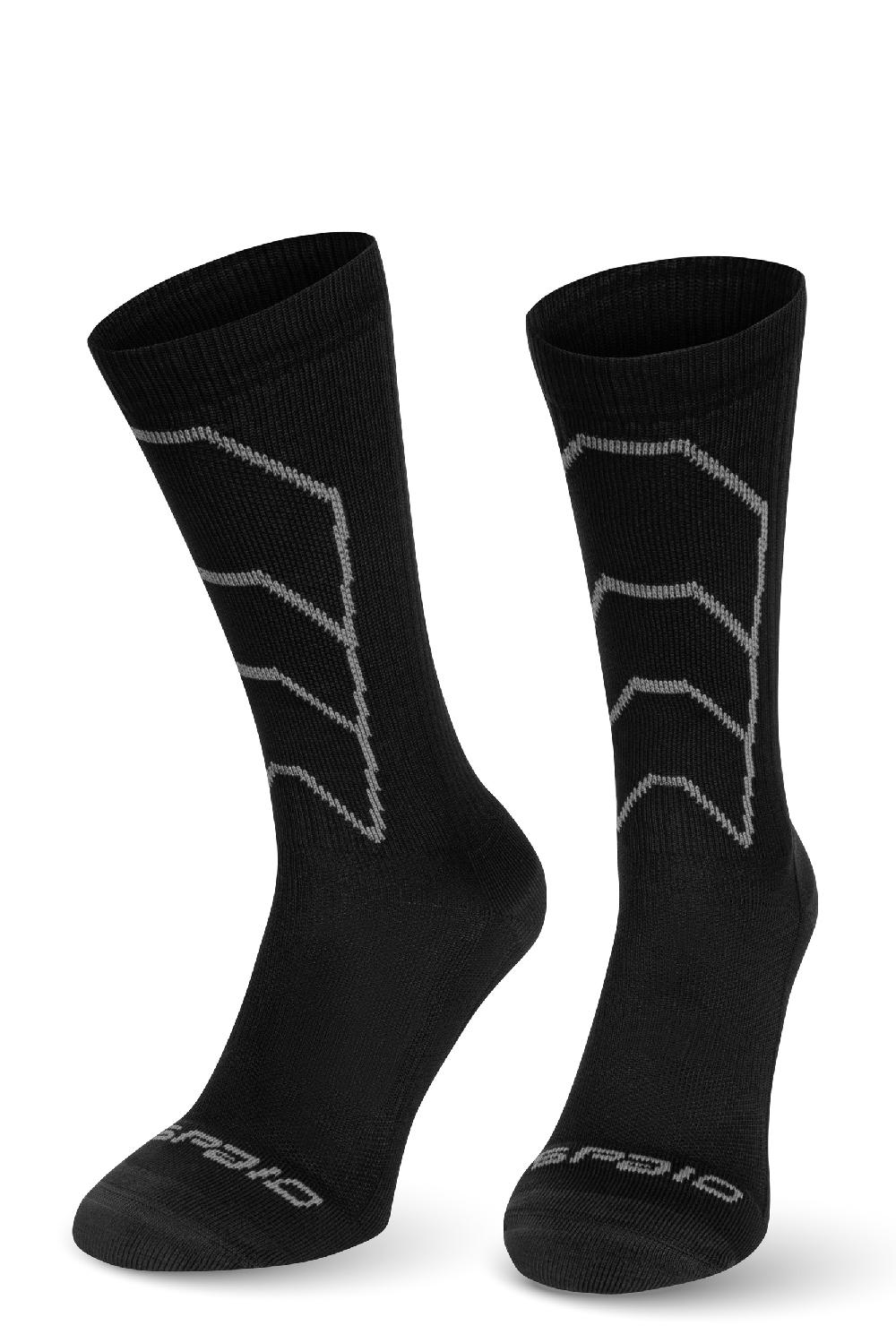 Spaio CALZE A COMPRESSIONE "RAPID" NERO/GRIGIO In Saldo