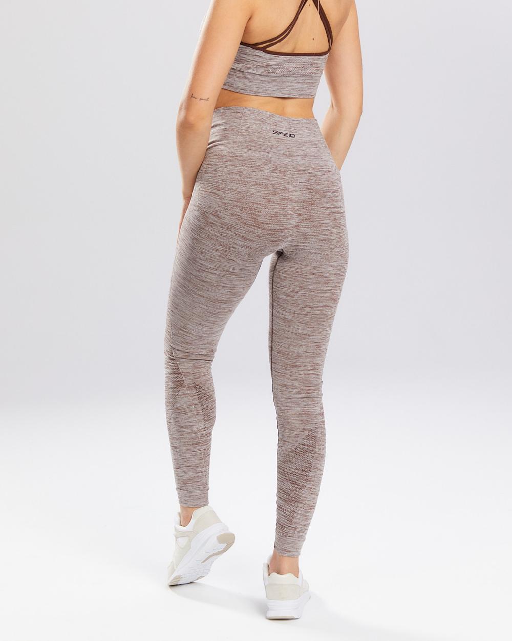 Spaio SPAIO LEGGINSY MELANGE COFFEE Negozio online di fabbrica