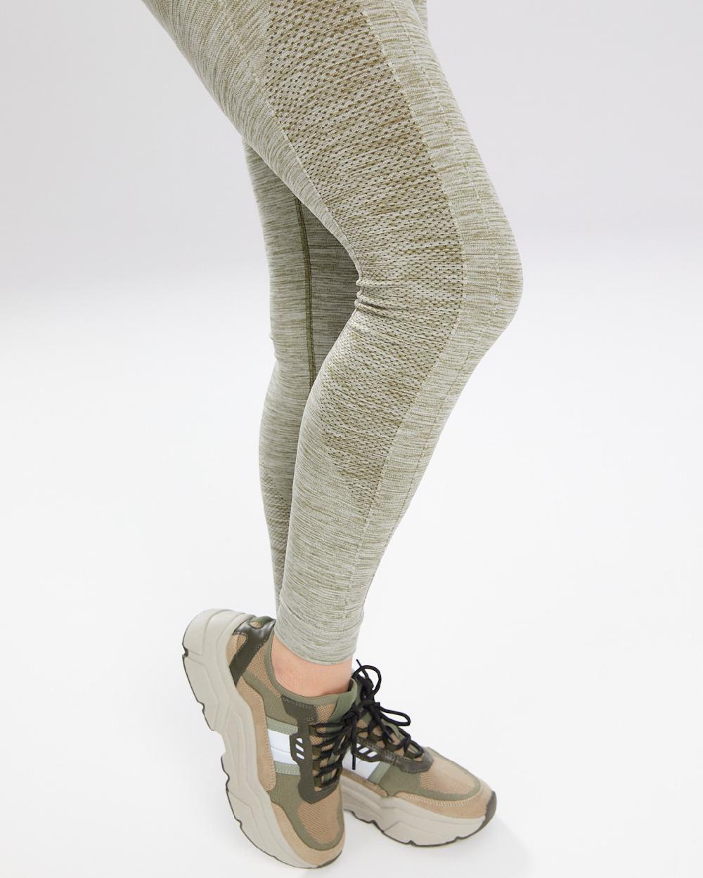 Spaio SPAIO LEGGINSY MELANGE KHAKI Offerta speciale