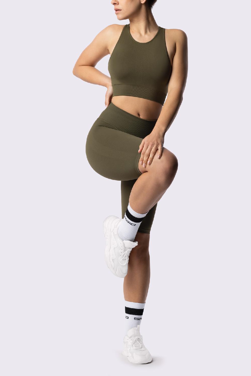 Spaio SPAIO REGGISENO SPORTIVO PERFORMANCE KHAKI Online Outlet