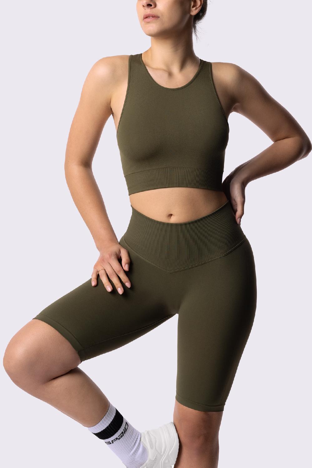 Spaio SPAIO REGGISENO SPORTIVO PERFORMANCE KHAKI Online Outlet