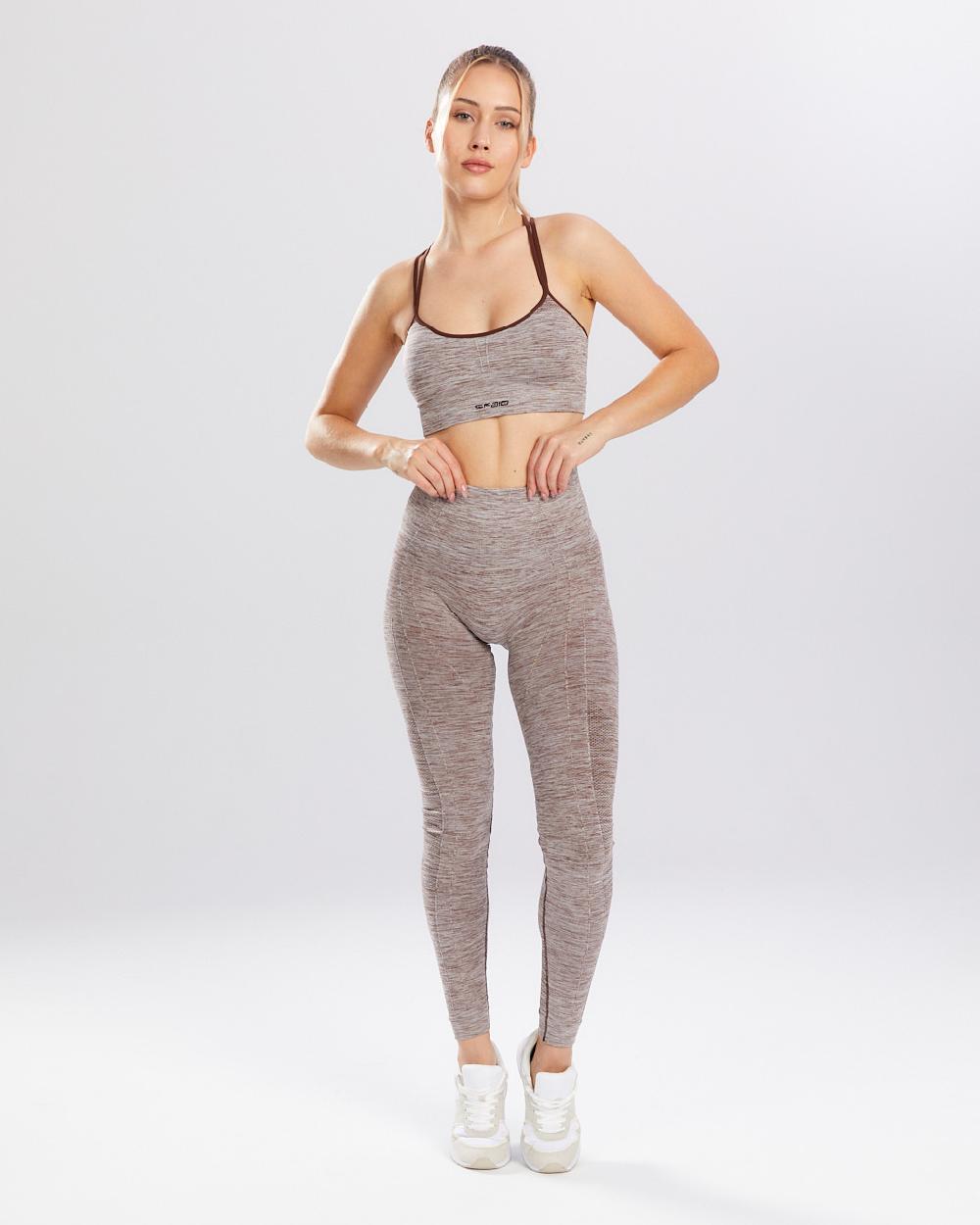 Spaio SPAIO REGGISENO SPORTIVO MELANGE COFFEE ACQUISTA ORA