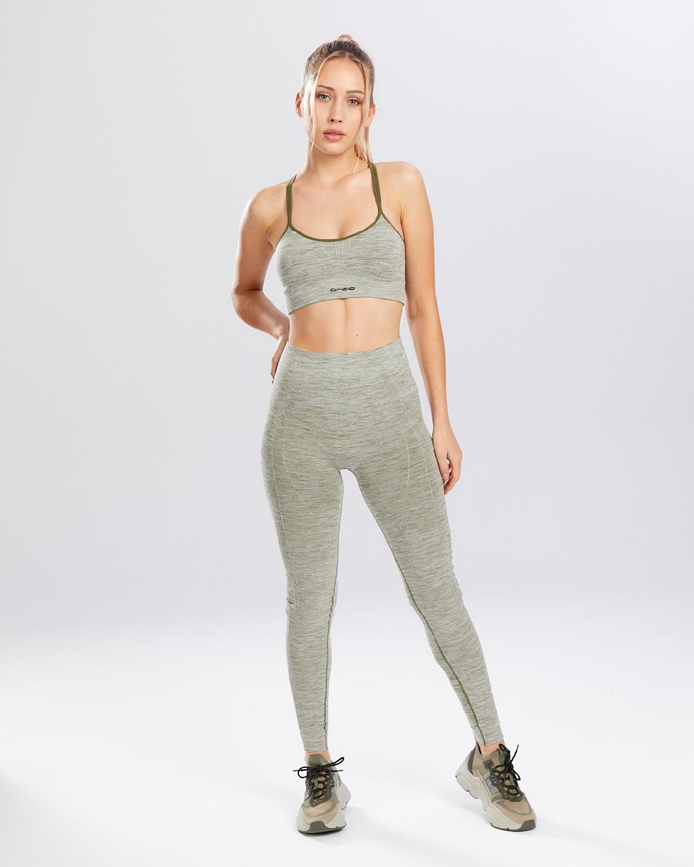 Spaio SPAIO REGGISENO SPORTIVO MELANGE KHAKI Latest stili