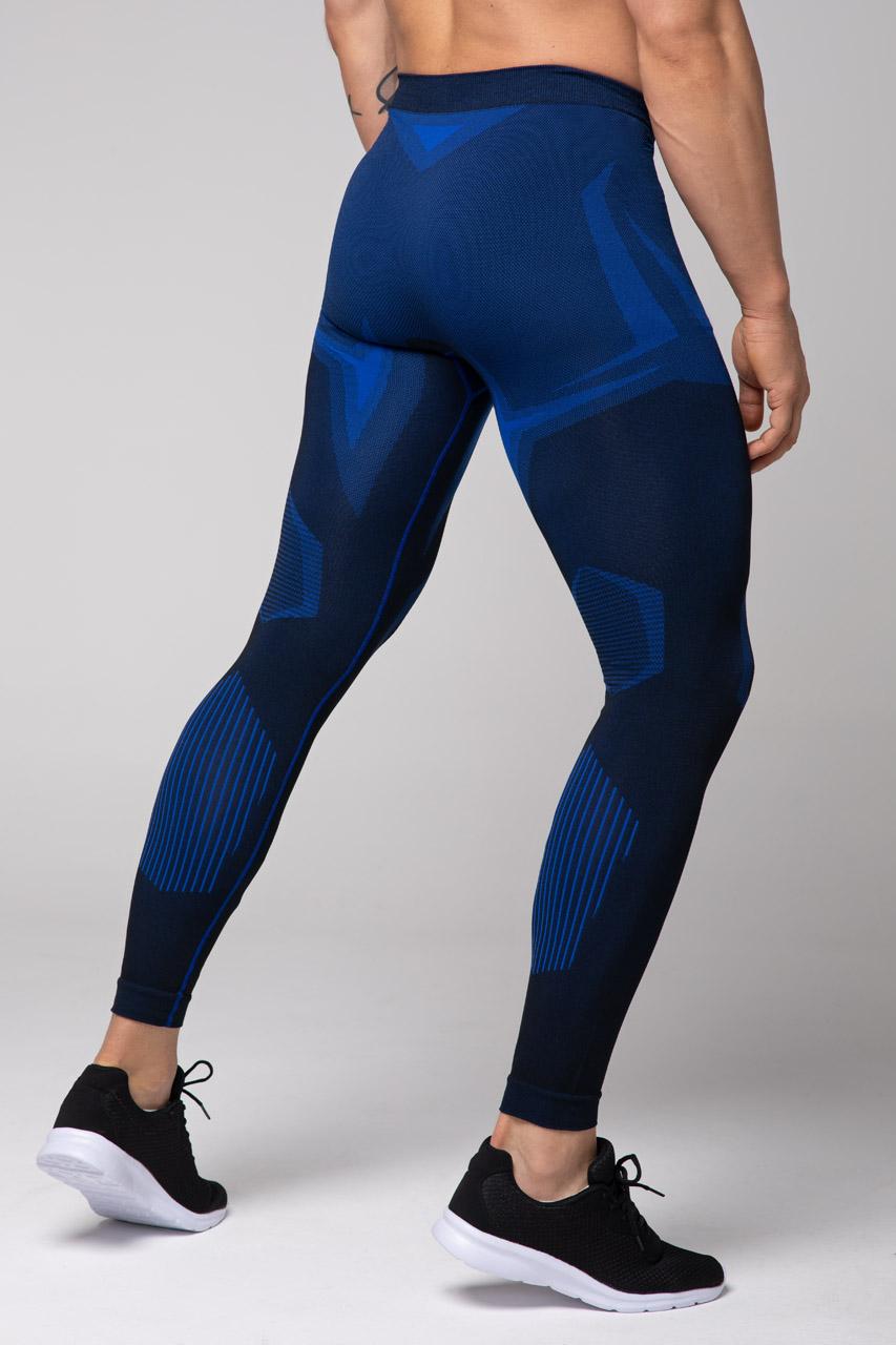 Spaio SPAIO LEGGINGS TERMOATTIVI "CONFIDENCE" NERO/ROYAL BLUE Trasporto libero internazionale