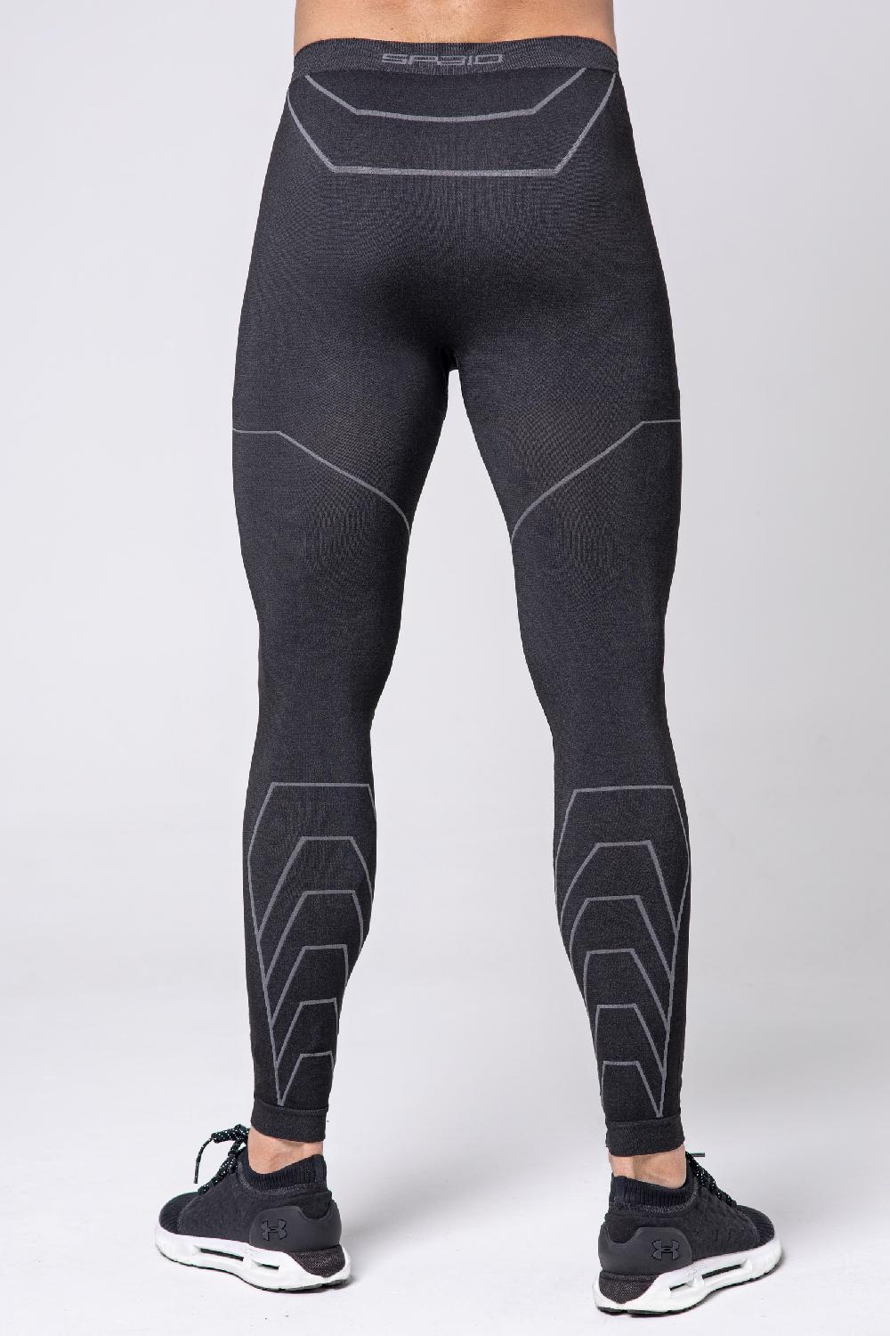 Spaio LEGGINGS DA UOMO RAPID BLACK/GREY In Linea