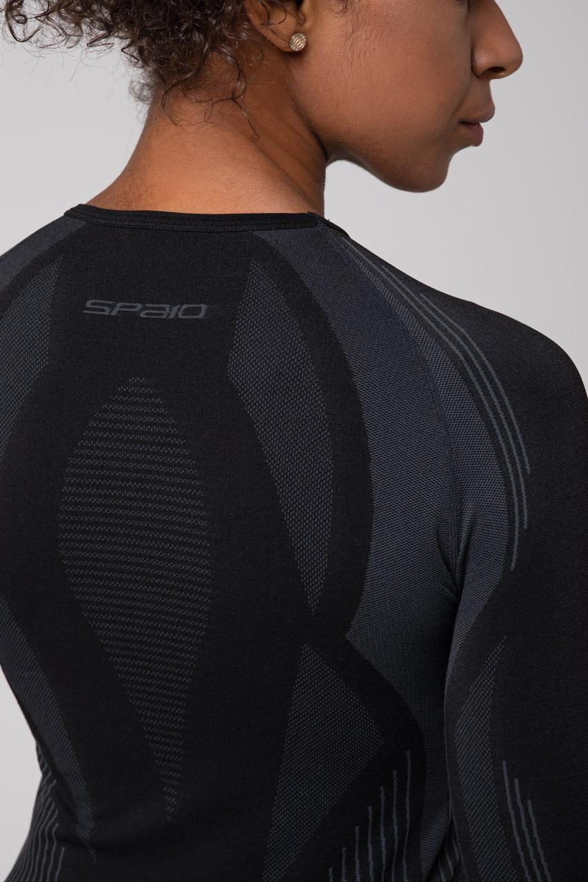 Spaio SPAIO MAGLIA M/L TERMOATTIVA POWERFUL NERO/GRIGIO Spedizione Gratuita