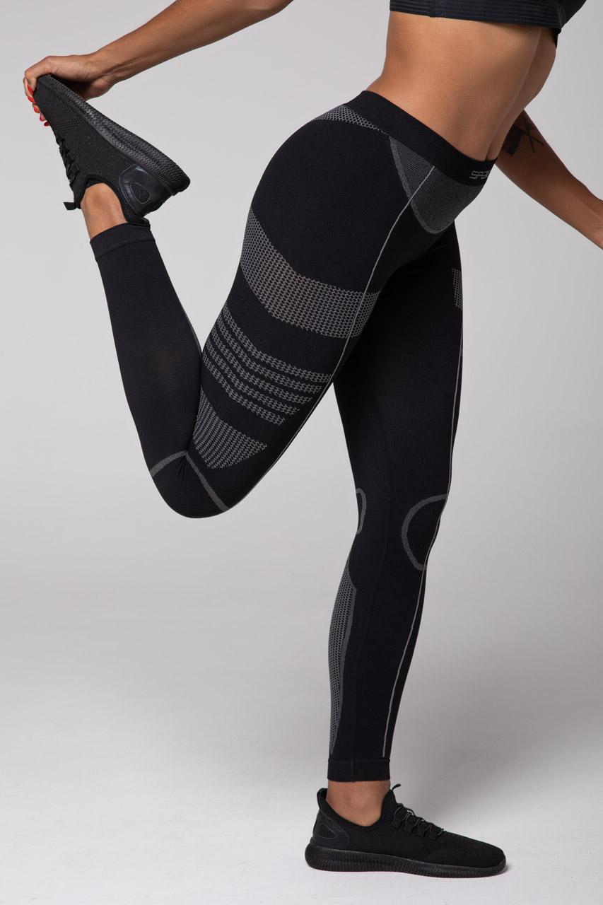 Spaio SPAIO LEGGINS TERMOATTIVI "THERMO-EVO" DONNA NERO/GRIGIO Saldi