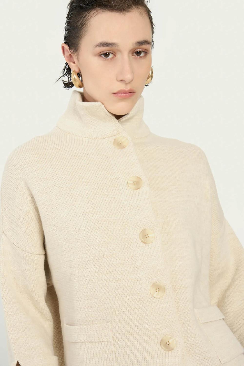 Vicario cinque Giacca in lana e alpaca Musc Outlet