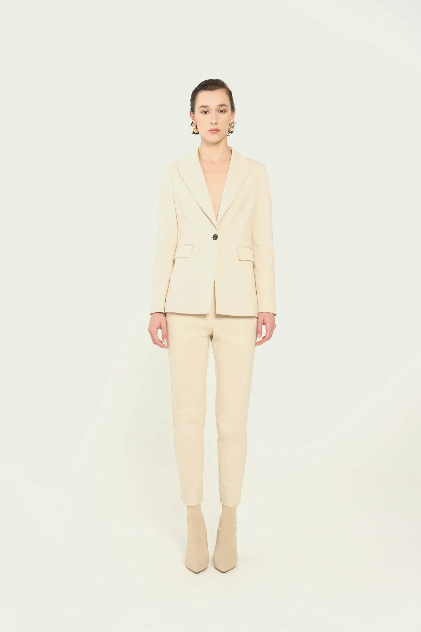 Vicario cinque Blazer monopetto in punto milano Raela In Vendita