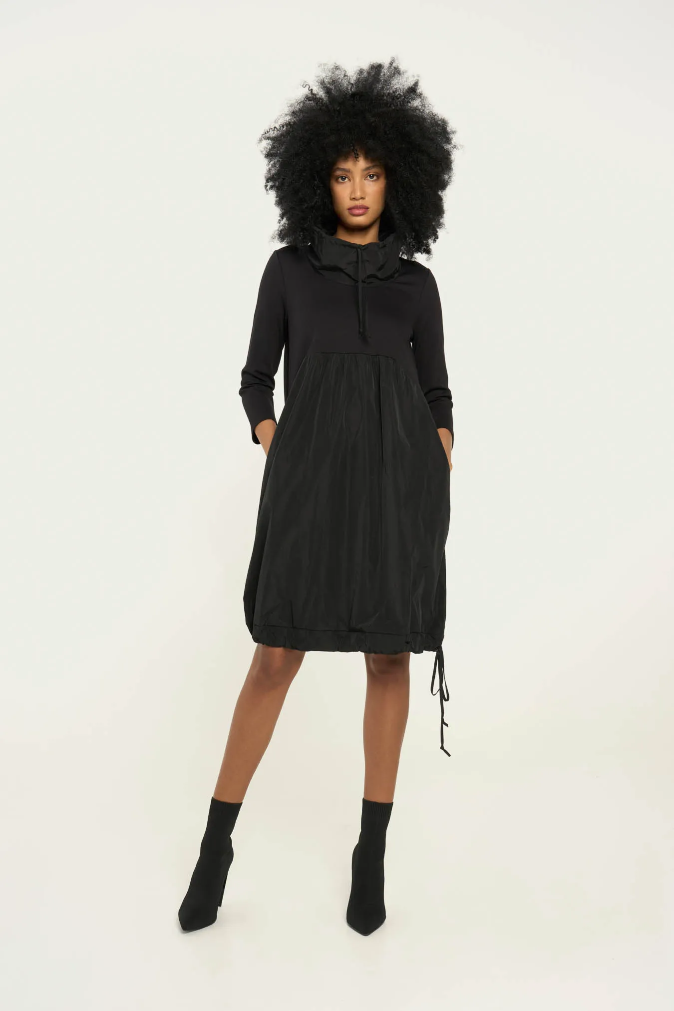 Vicario cinque Abito in punto milano e taffeta Amanda Promozione Limitata