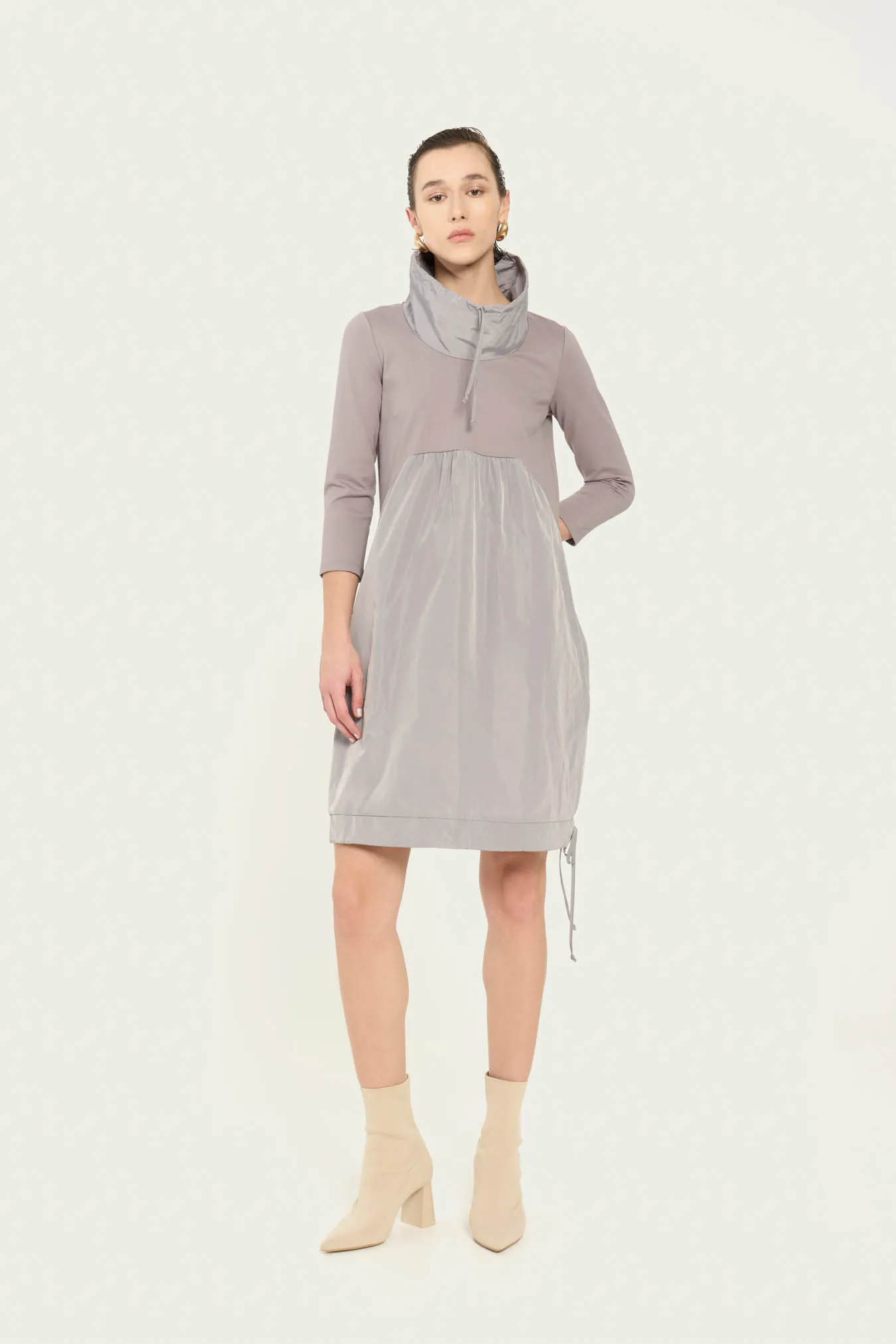 Vicario cinque Abito in punto milano e taffeta Amanda Promozione Limitata