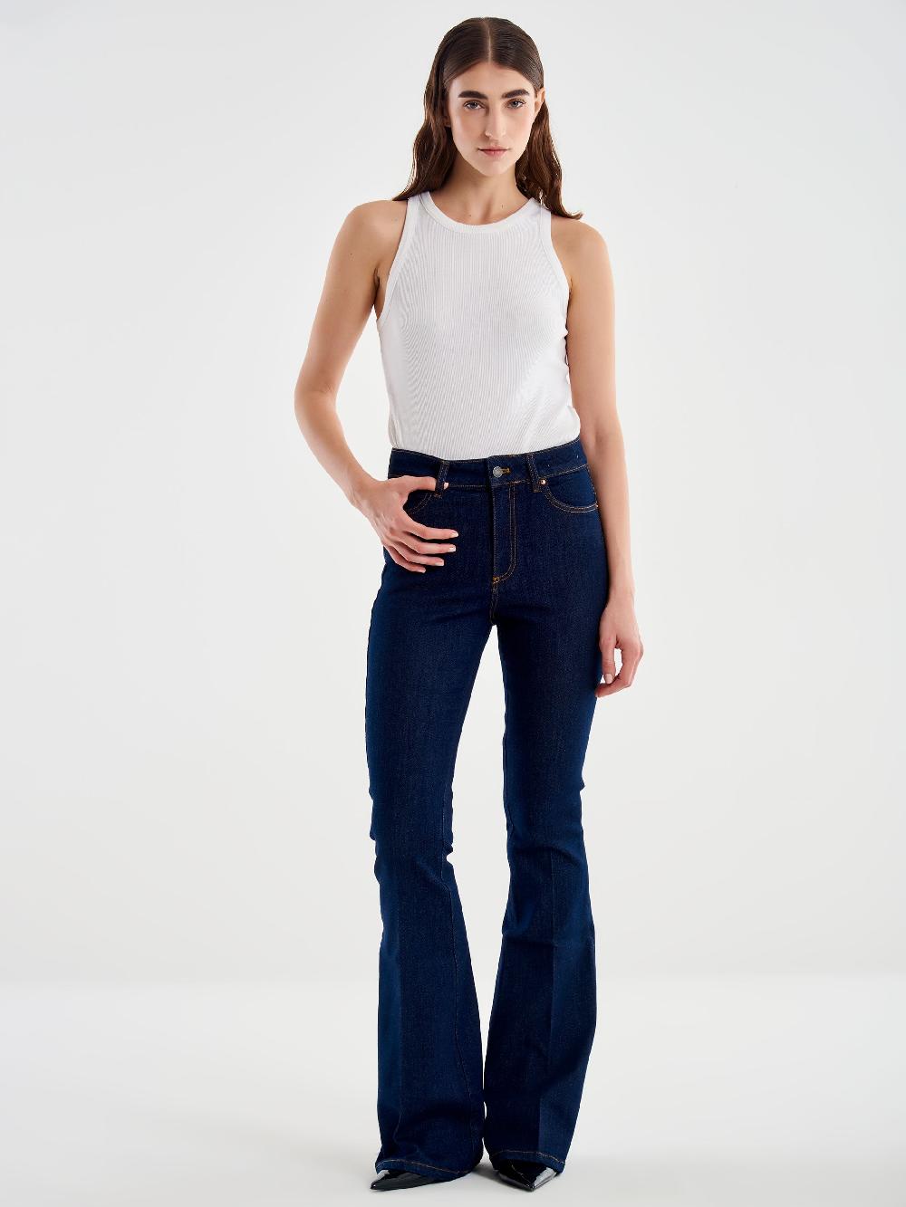 Vicolo Icon Jeans Ele FLare Blu Negozio