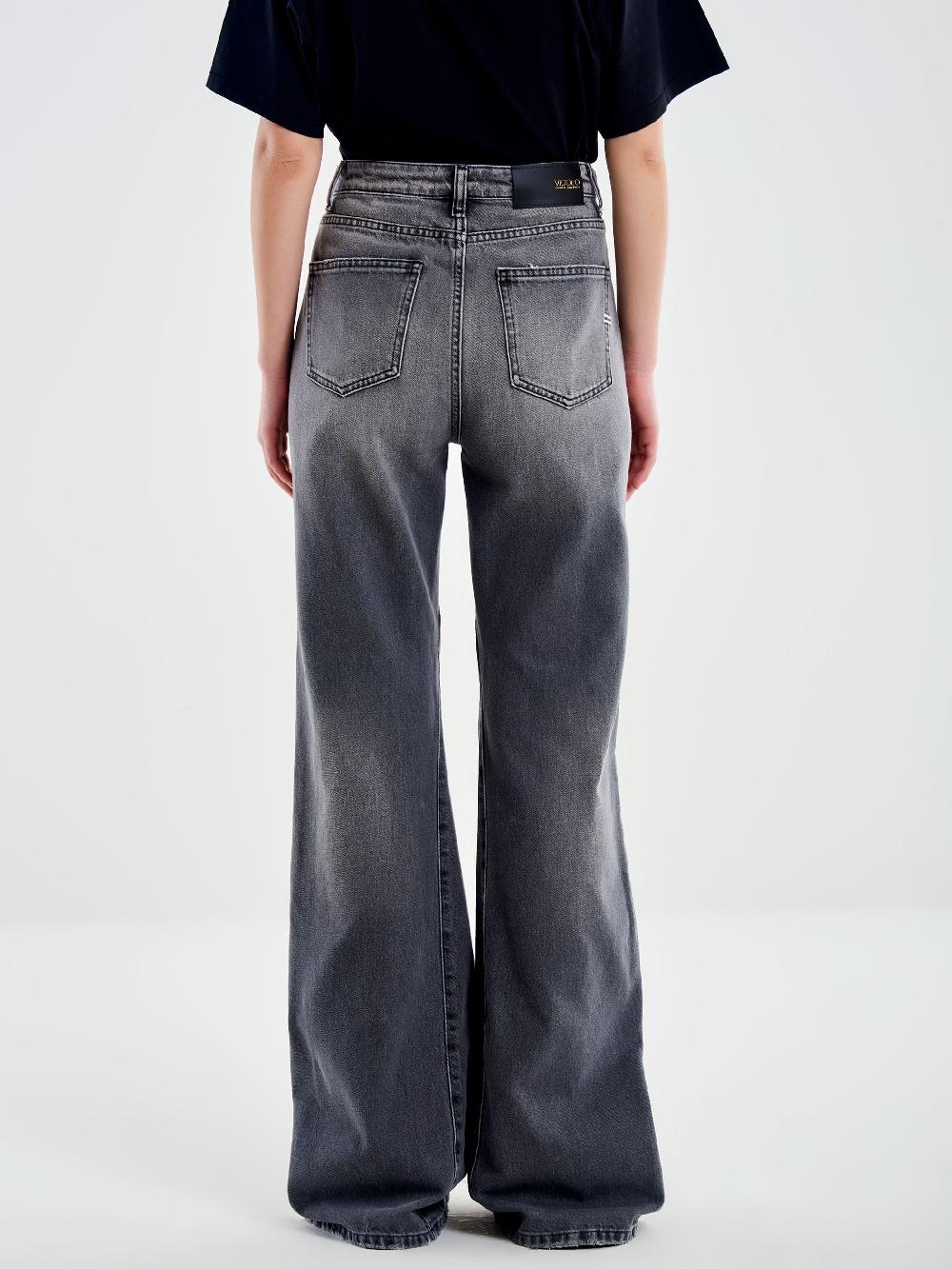 Vicolo Jeans Flare Beth Grigio Grigio Italia