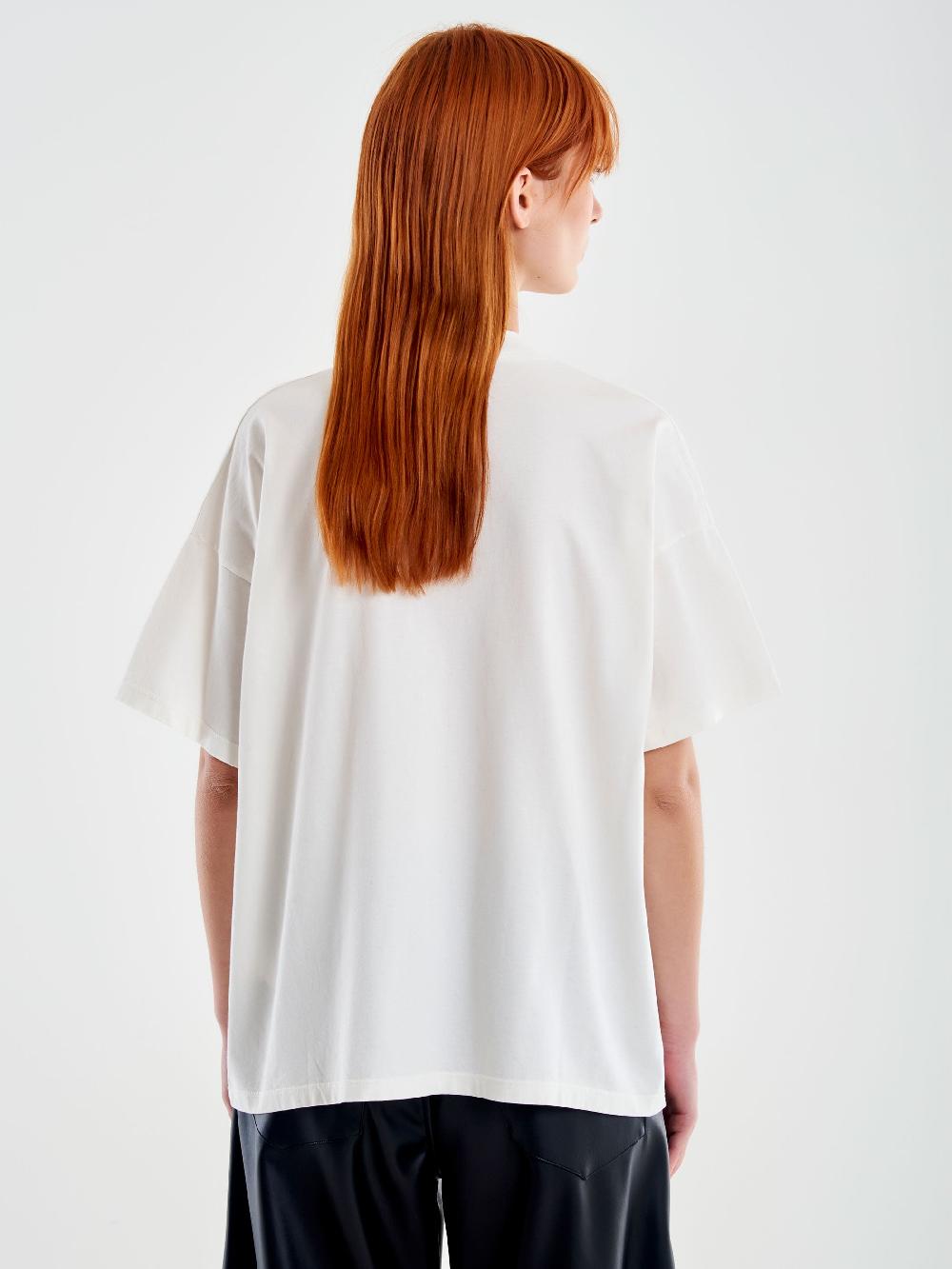 Vicolo T-shirt Fantasia Varsity Bianco Pezzi Unici