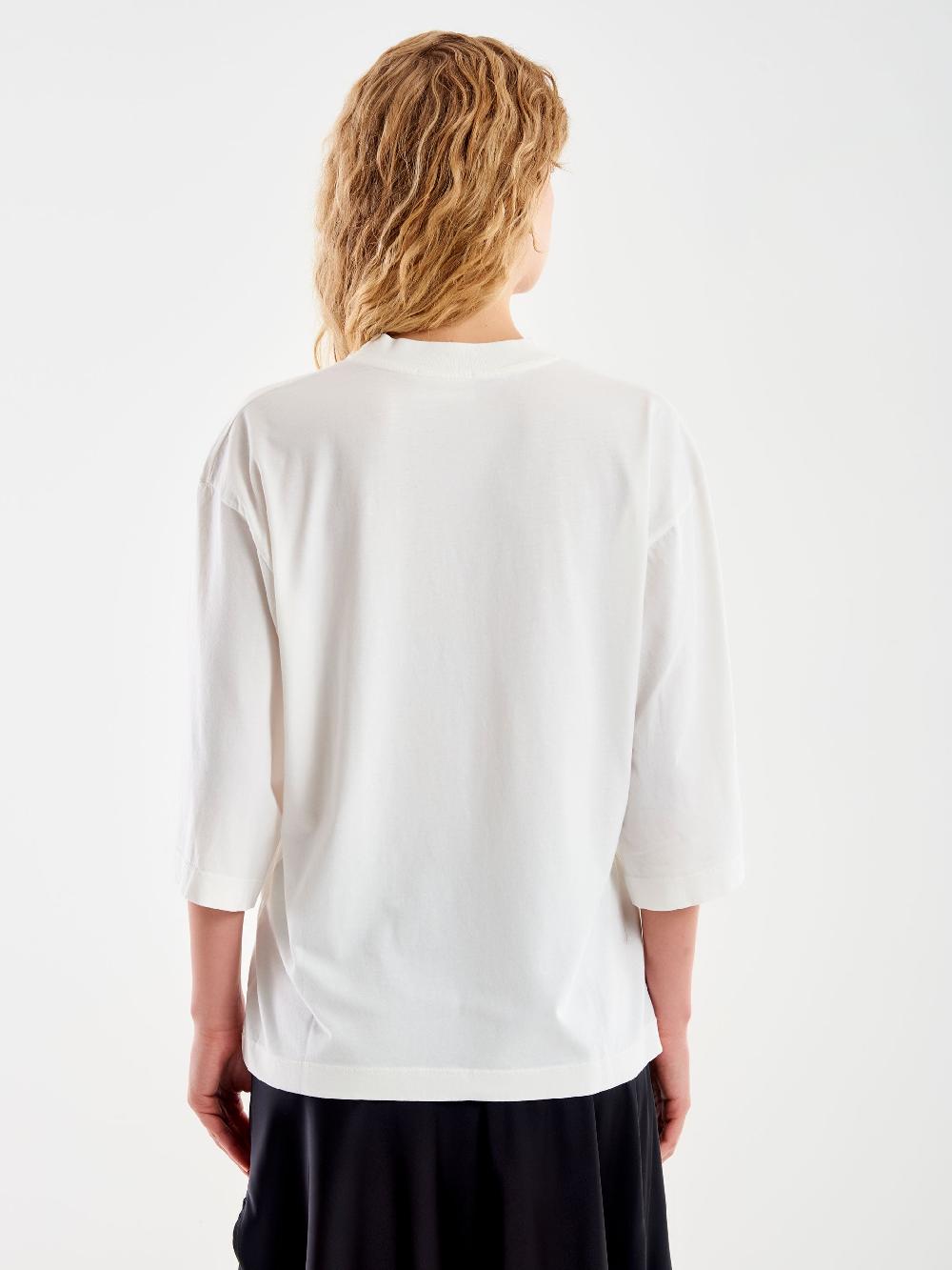 Vicolo T-Shirt Over Maniche Ampia Bianco Spedizione Gratuita