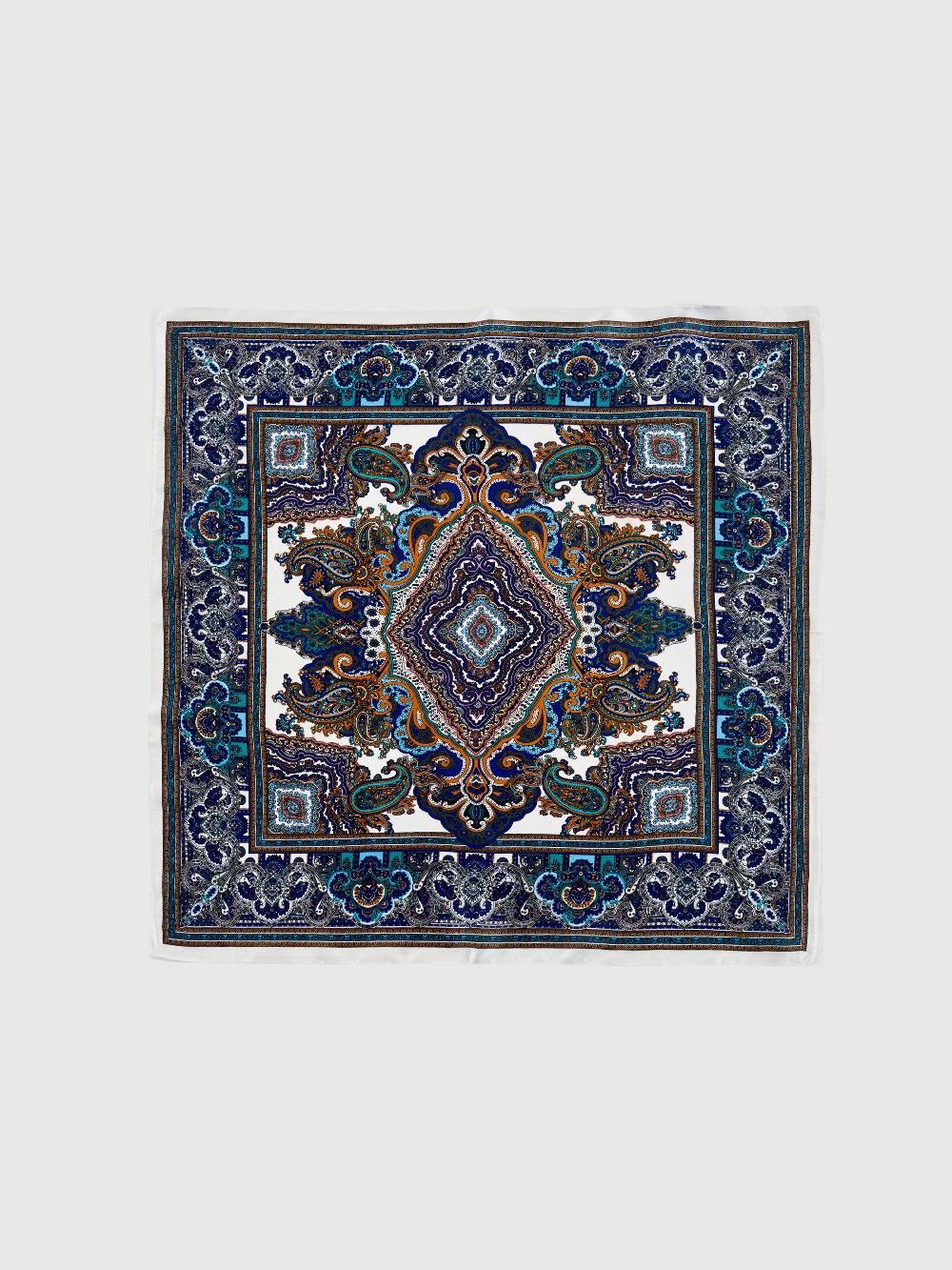 Vicolo Foulard in Seta Blu Prezzo Ridotto