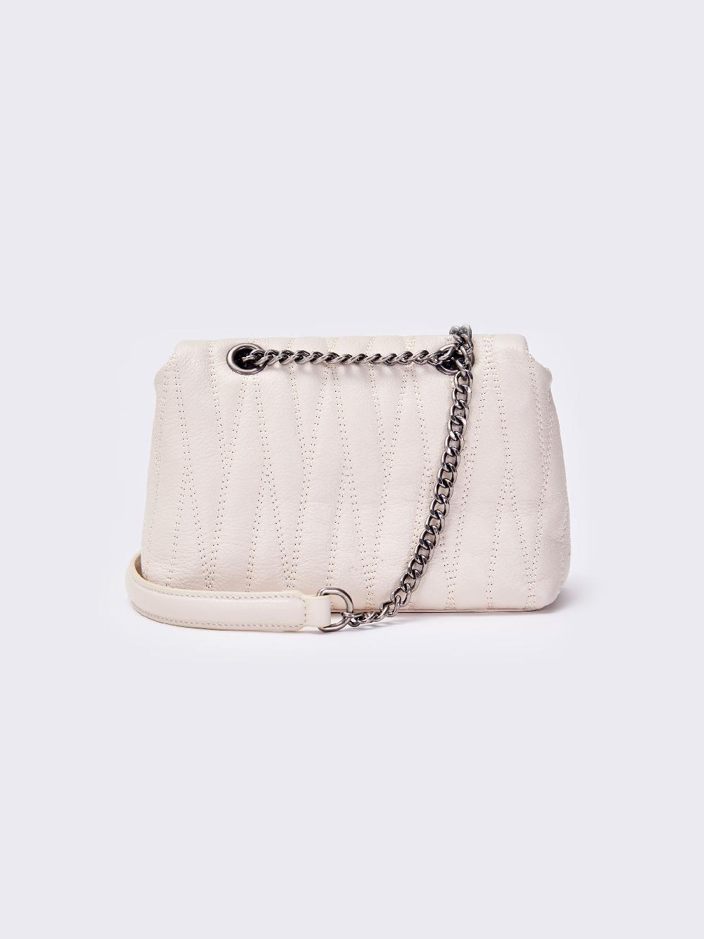 Vicolo Borsa Belleville Small Bianco Offerta esclusiva