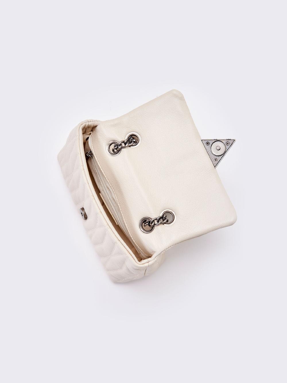 Vicolo Borsa Belleville Small Bianco Offerta esclusiva