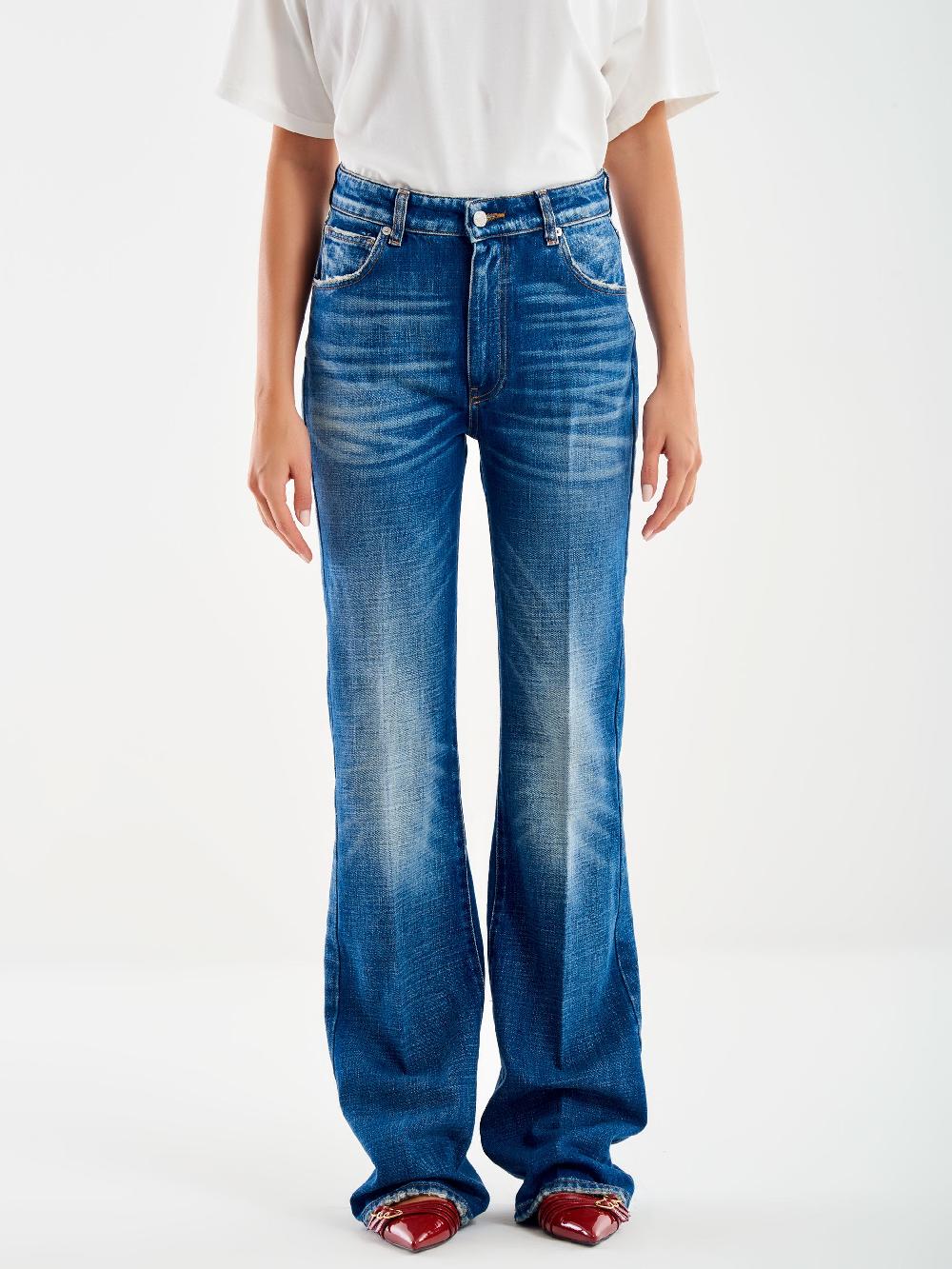 Vicolo Jeana Linette Straight Blu Ritorno libero