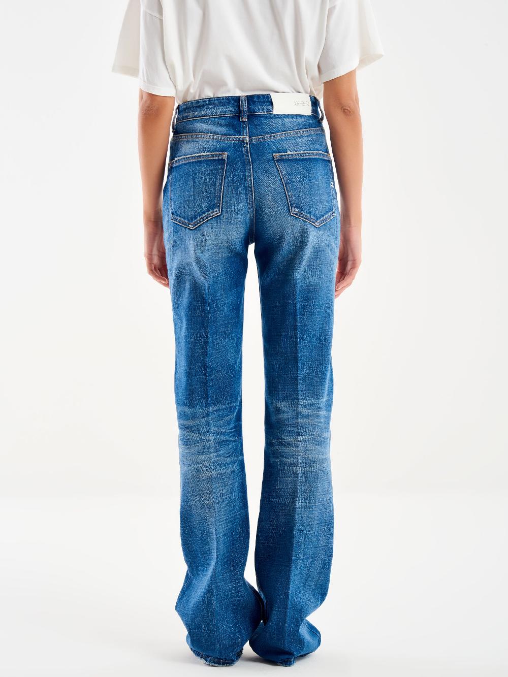 Vicolo Jeana Linette Straight Blu Ritorno libero