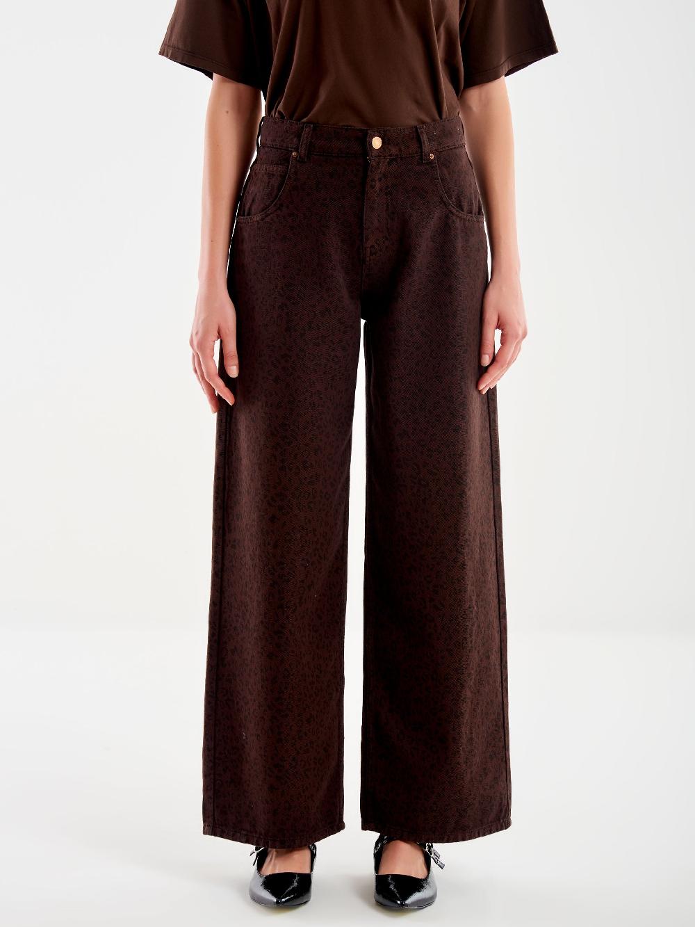 Vicolo Jeans Mia Animalier Moro Fino al 60% di sconto