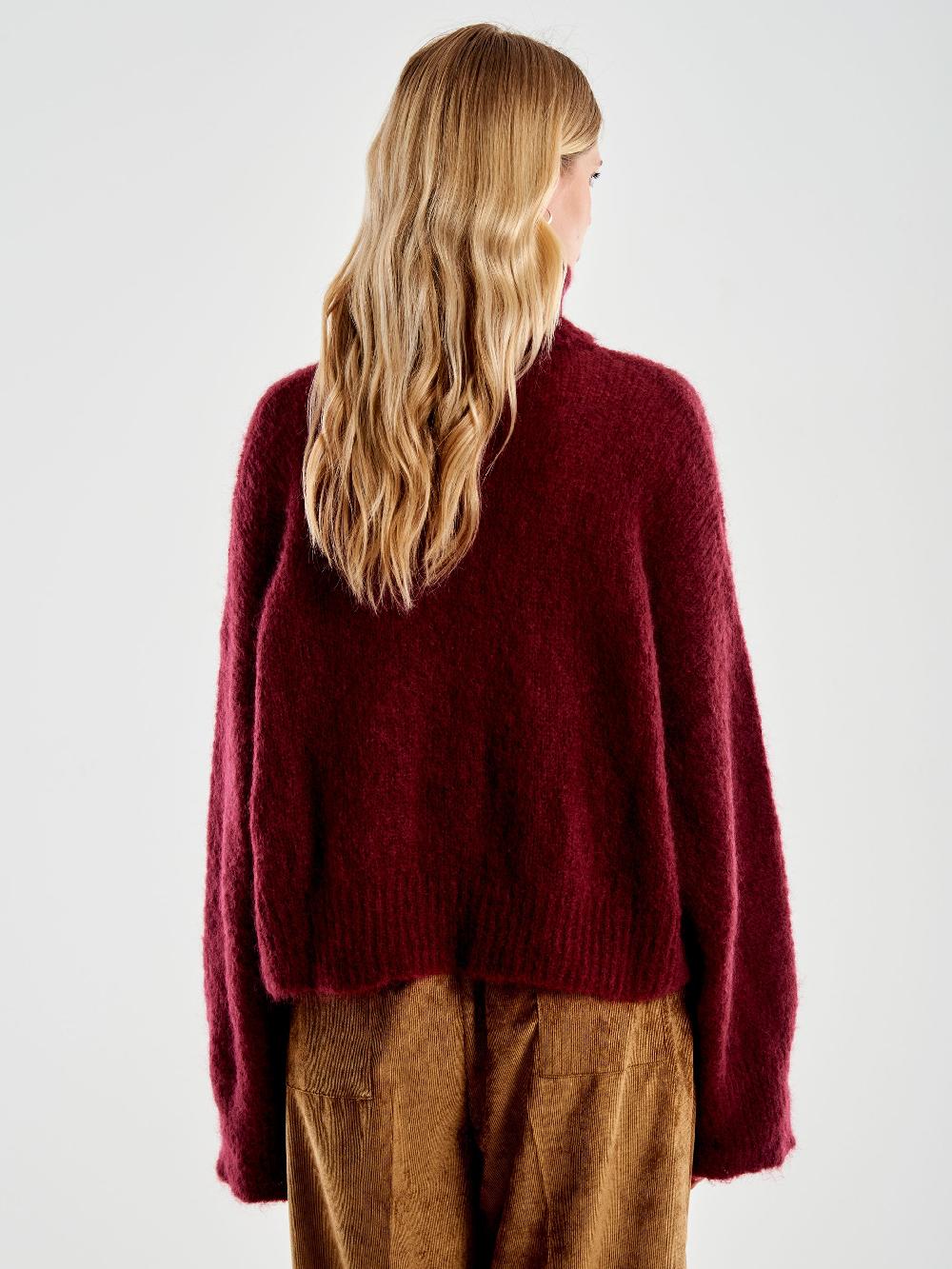 Vicolo Dolcevita Cropped Boxy Bordeaux Convenienza