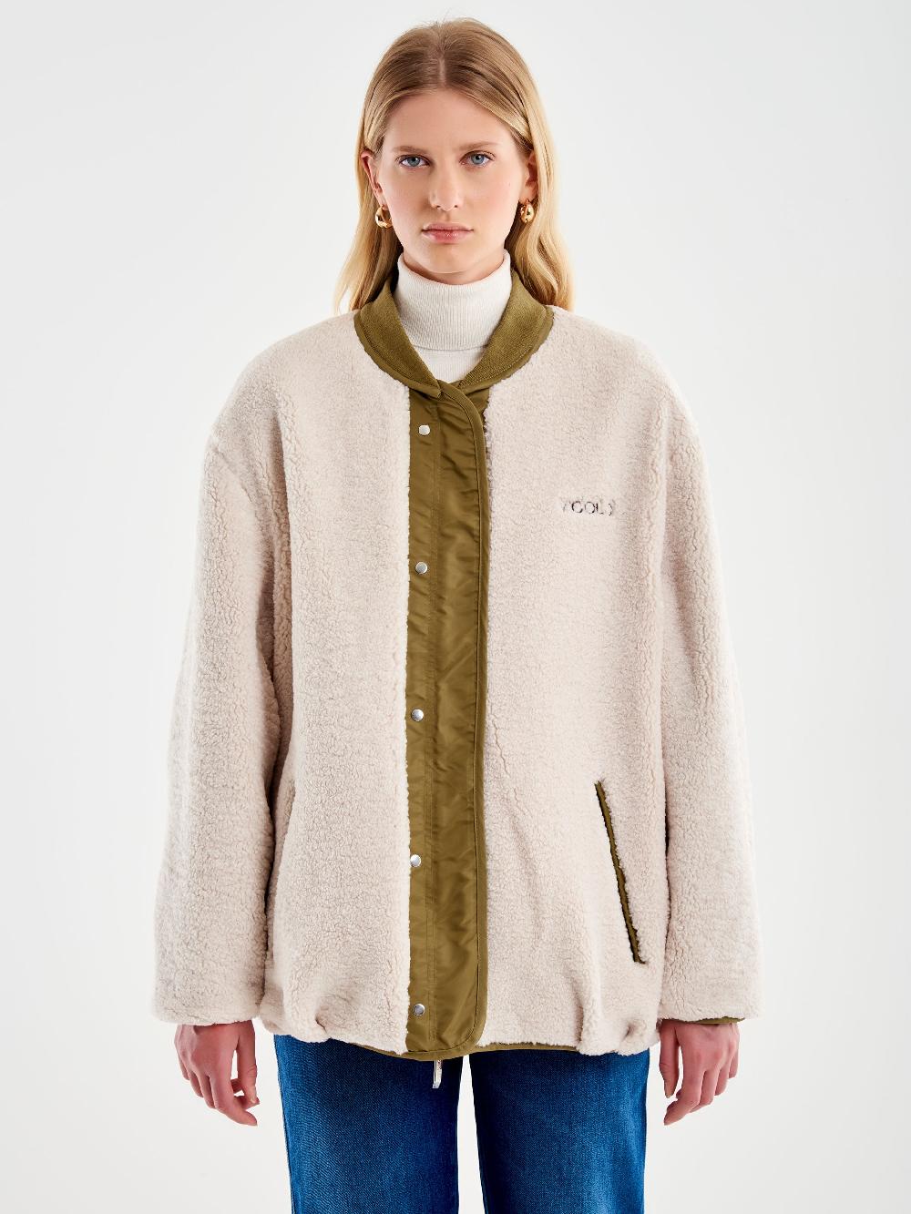 Vicolo Bomber Oversized Double Face Militare Flash Sale