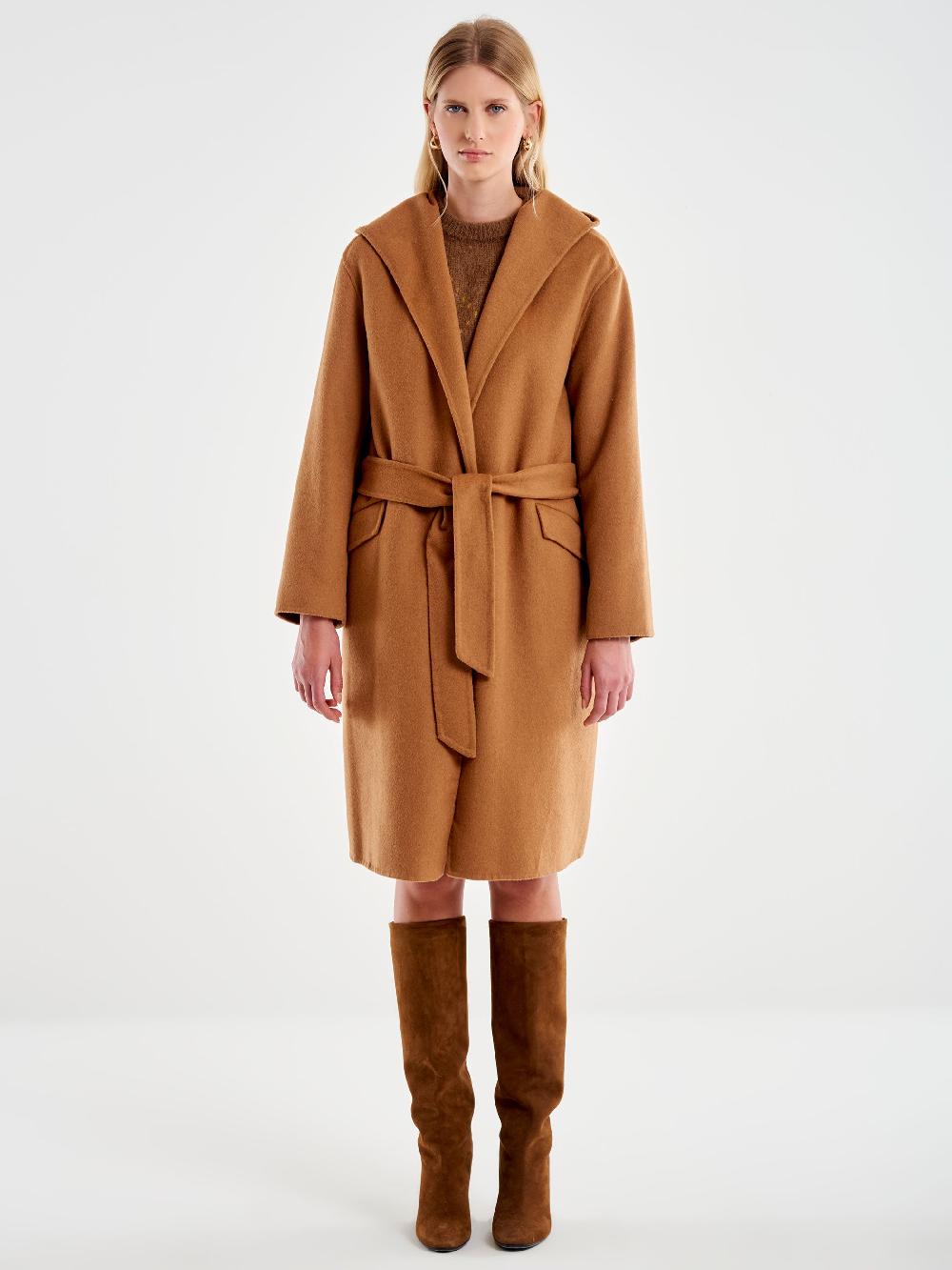 Vicolo Cappotto con Cappuccio Cammello Black Friday