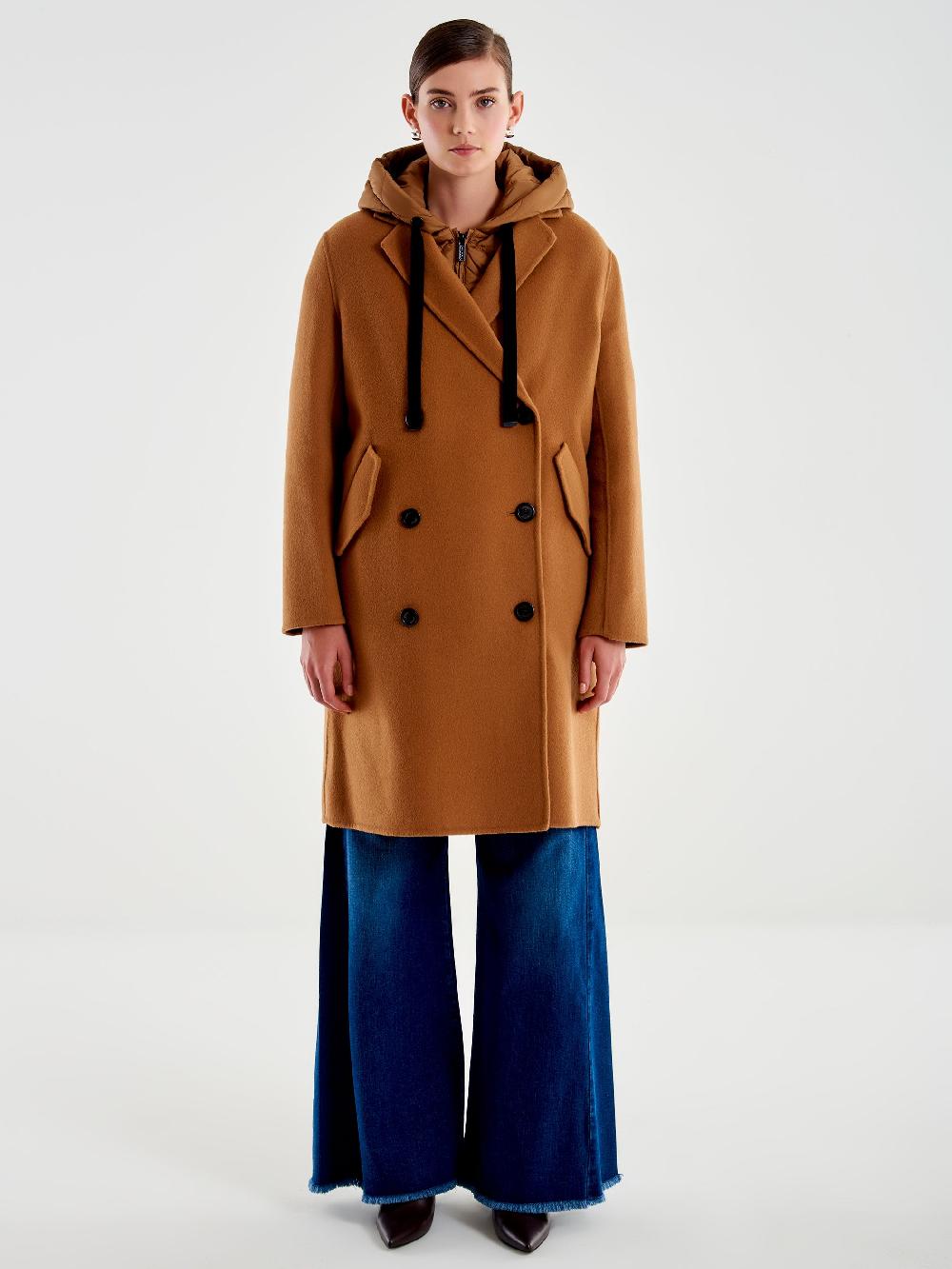 Vicolo Cappotto con Gilet Imbottito Cammello Cyber Monday