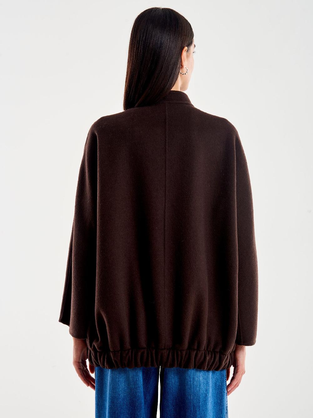 Vicolo Bomber in Misto Lana Marrone Offerta Anniversario