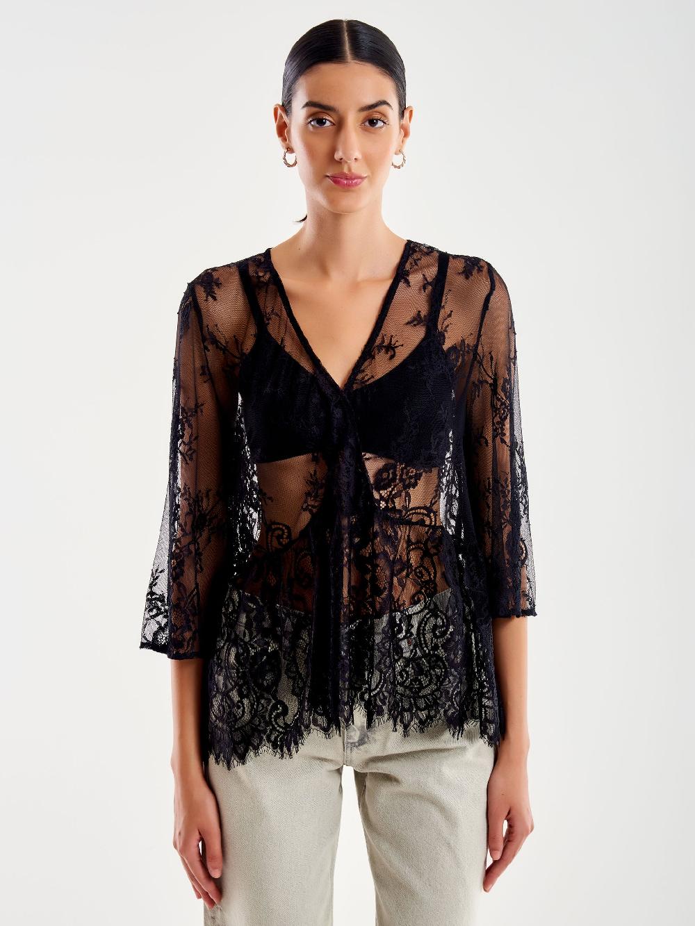 Vicolo Camicia in Pizzo Nero Offerte speciali