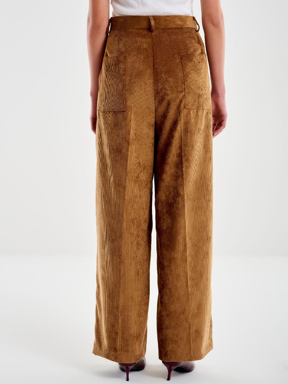 Vicolo Pantalone in Velluto a Coste Cammello Offerta settimanale