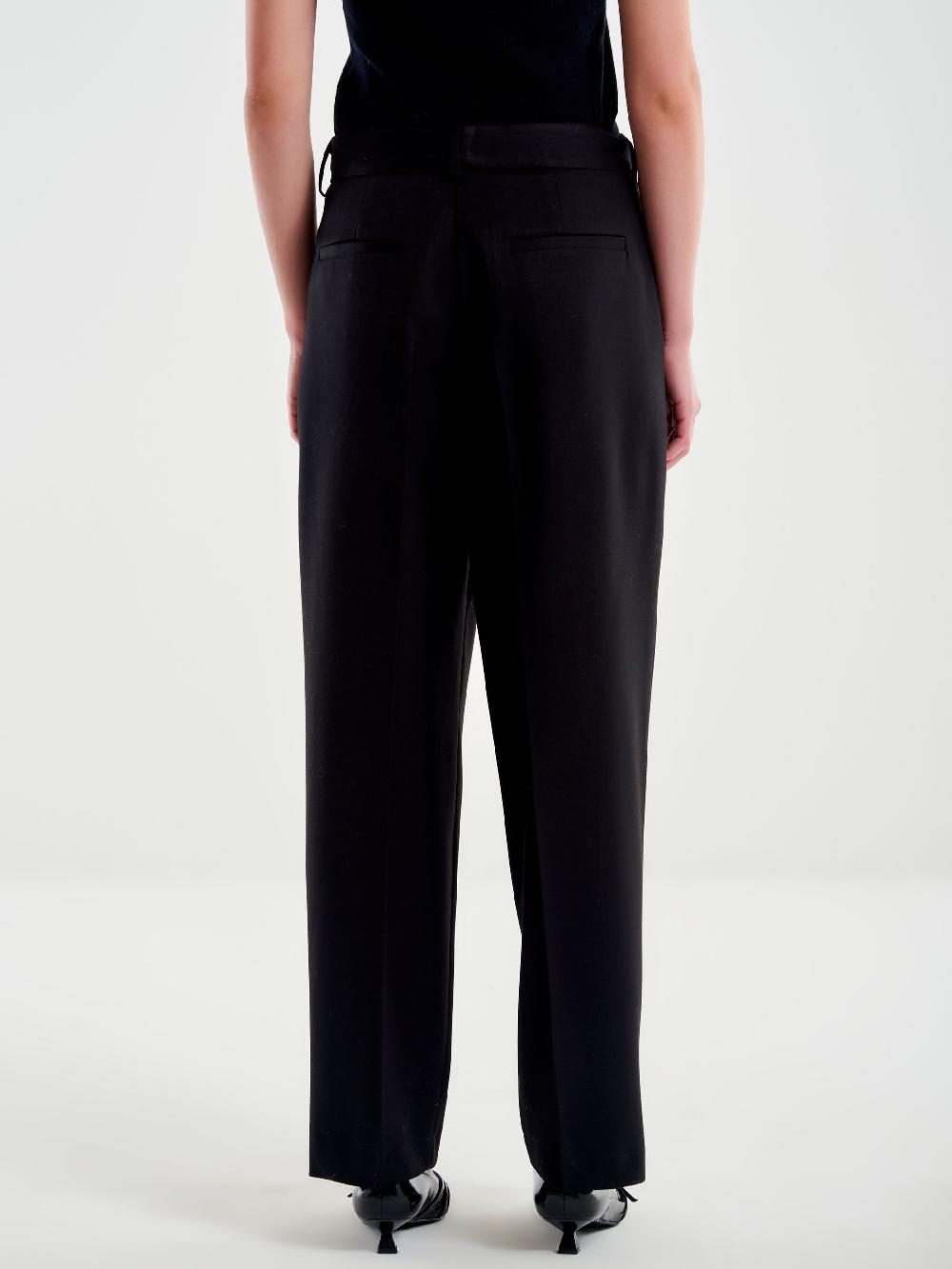 Vicolo Pantalone Maschile Nero Ritorno libero
