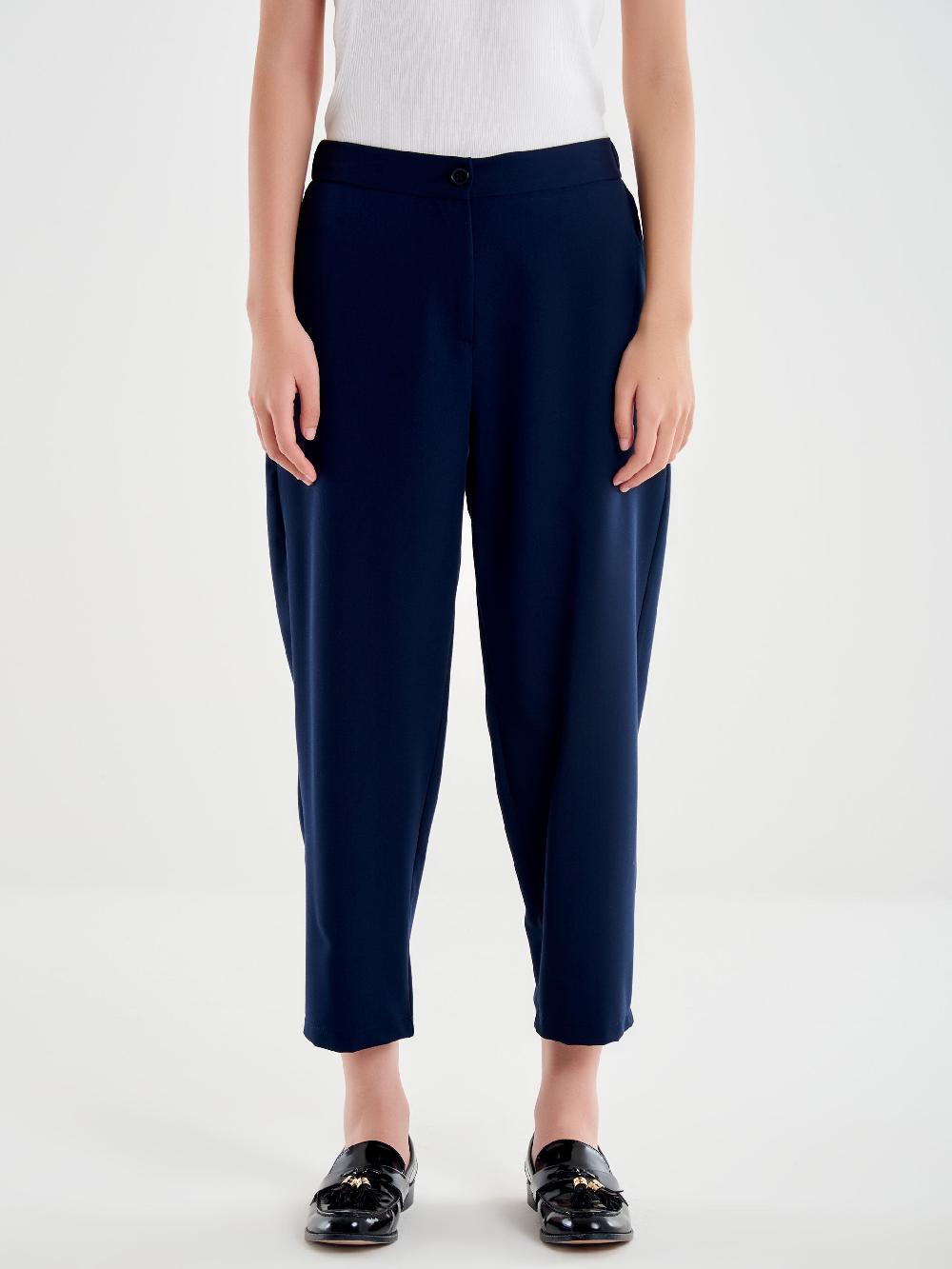 Vicolo Pantalone Carrot Fit Blu Latest stili