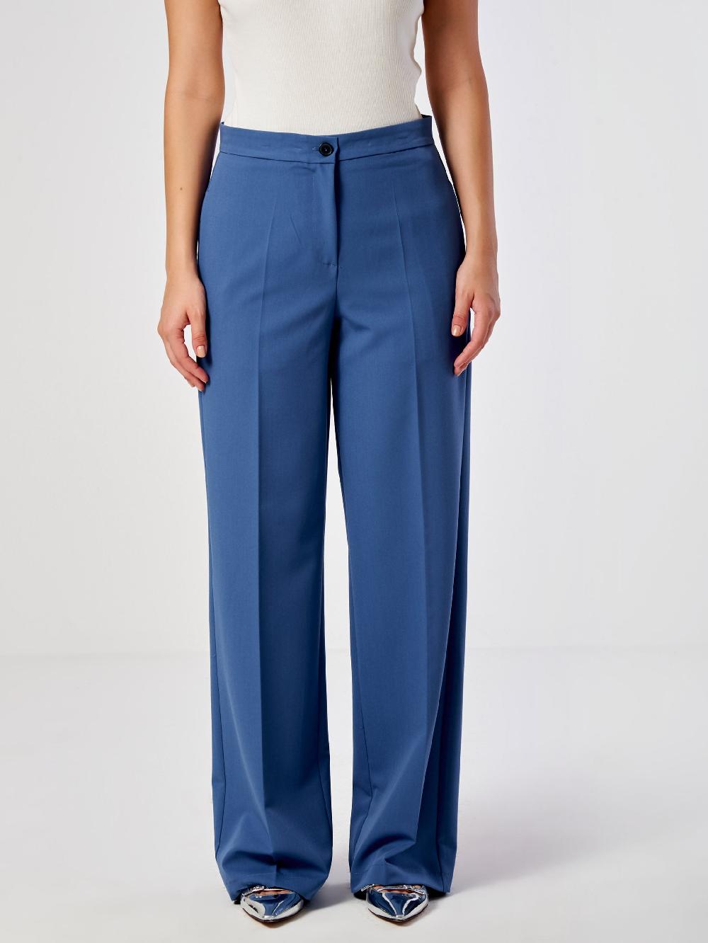 Vicolo Pantalone Palazzo Basic Blu Fino al 50% di sconto