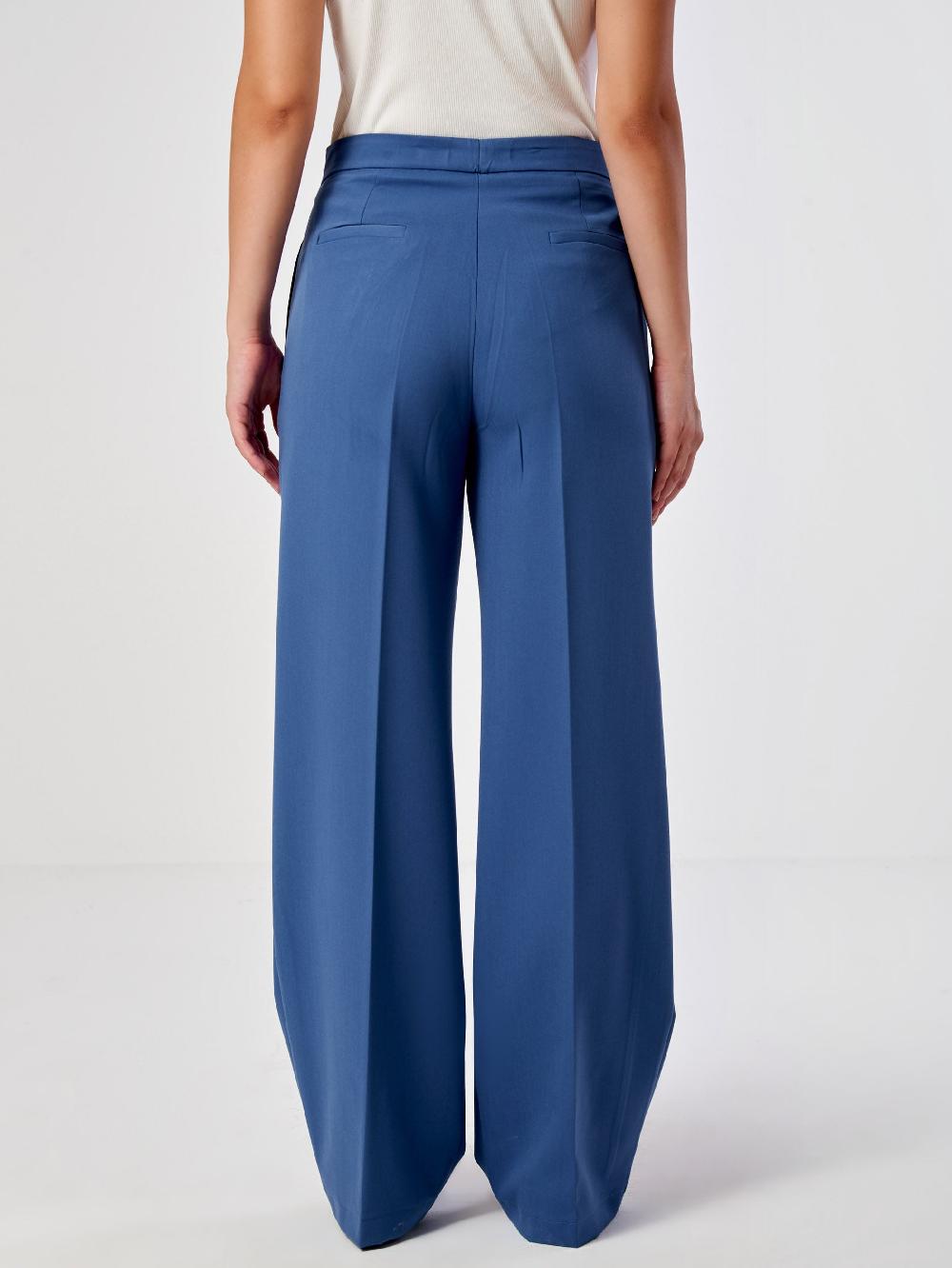 Vicolo Pantalone Palazzo Basic Blu Fino al 50% di sconto