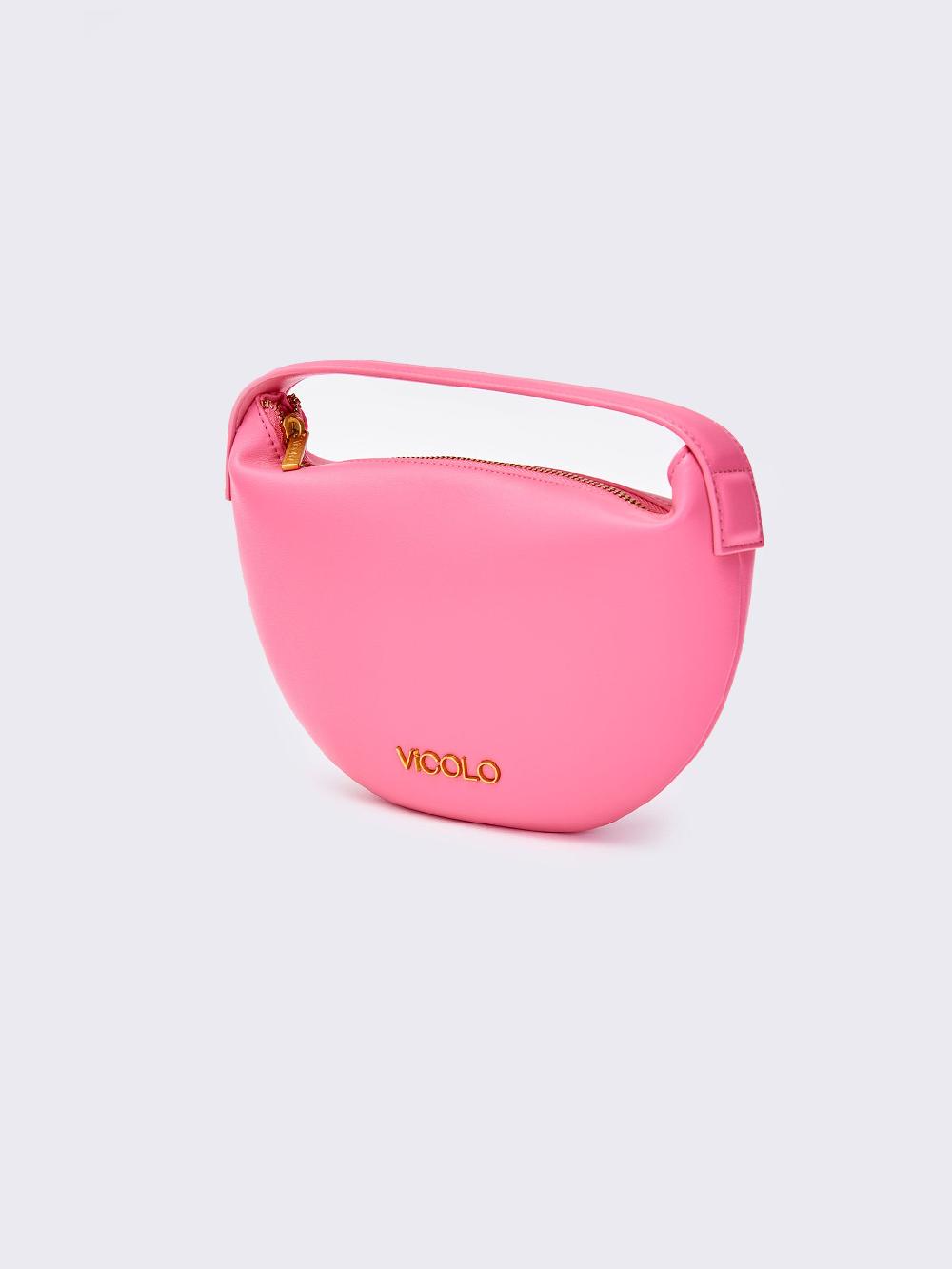 Vicolo Borsa Croissant Fucsia Presa