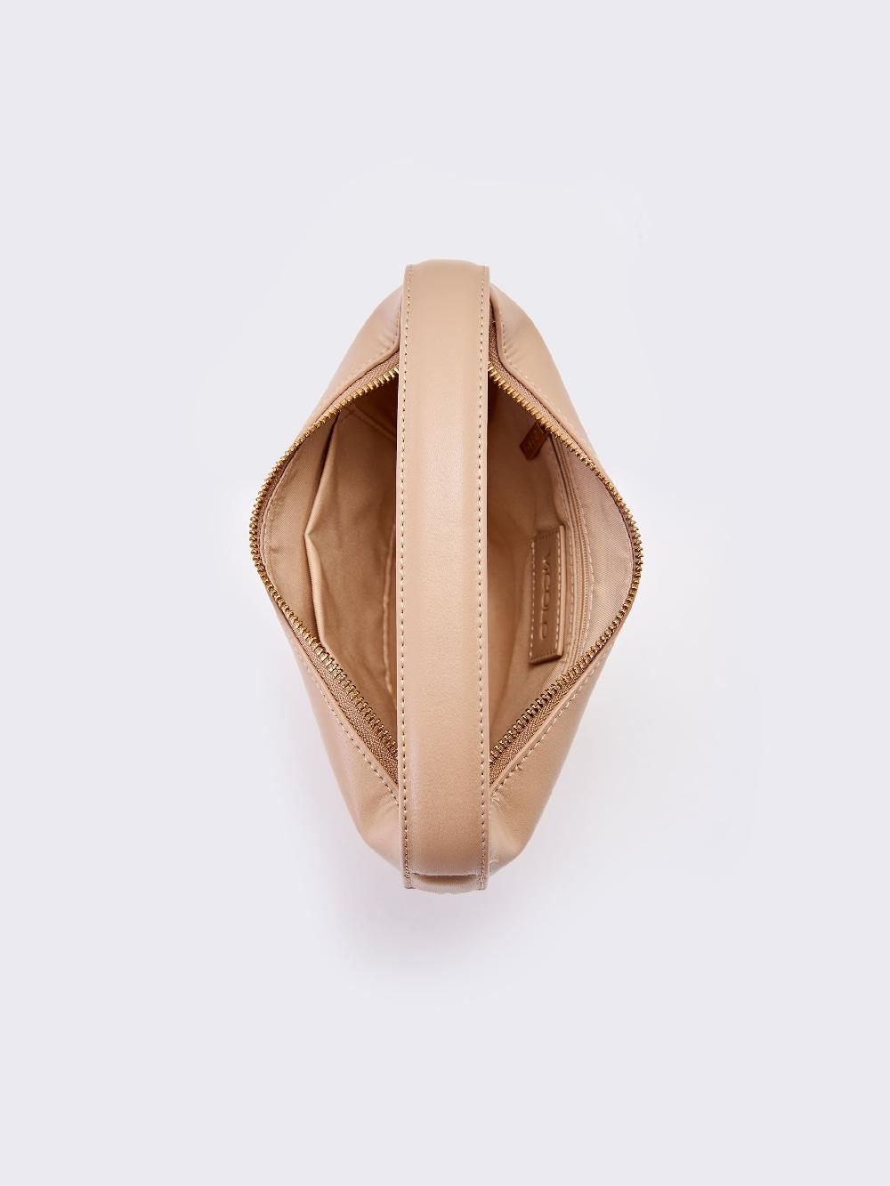 Vicolo Borsa Croissant Beige Sconto
