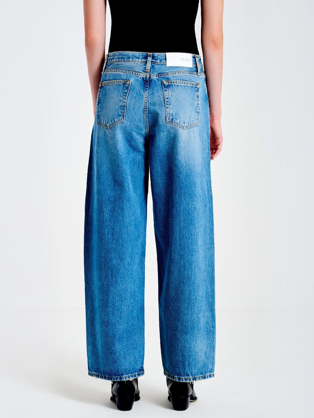 Vicolo Jeans Xenobia Ampio Blu Prezzo di fabbrica