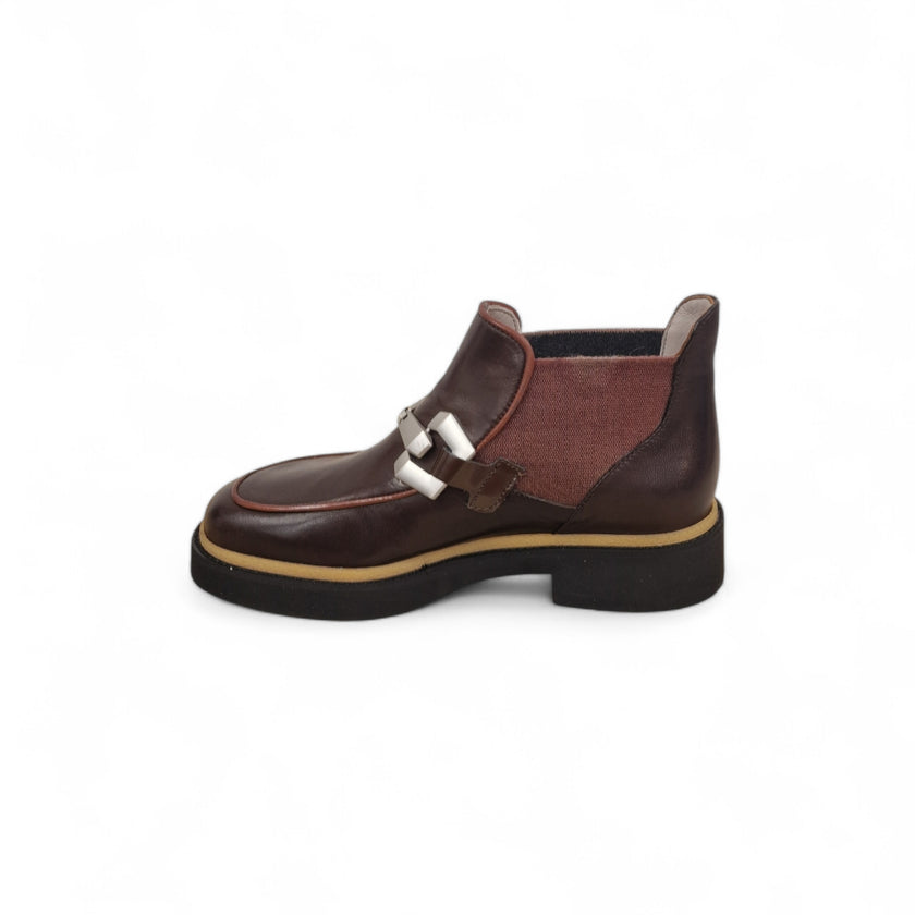 Viola Ricci Alice - Stivaletto beatles pelle cioccolato - rhum Vendita Calda