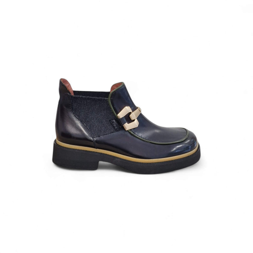 Viola Ricci Alice - Stivaletto beatles pelle nera Vendita Economica