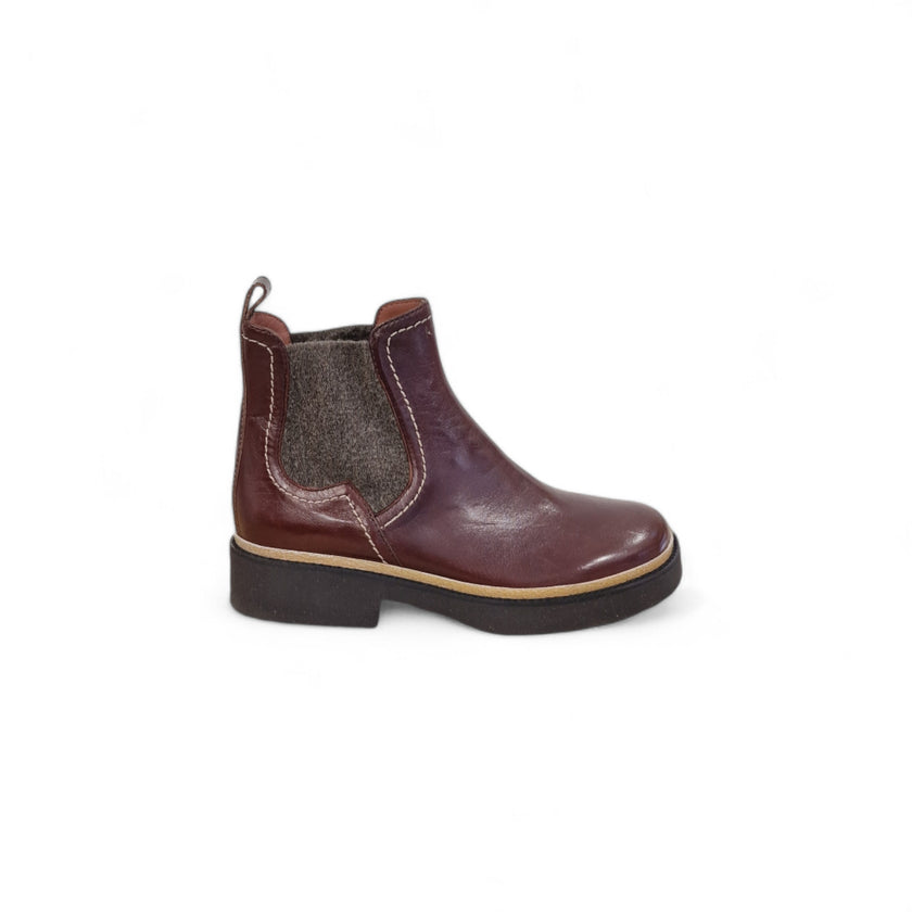 Viola Ricci Alice - Stivaletto beatles pelle mogano Negozio
