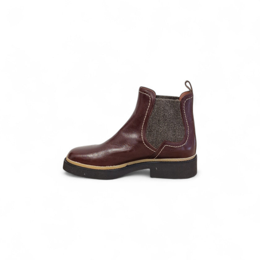 Viola Ricci Alice - Stivaletto beatles pelle mogano Negozio