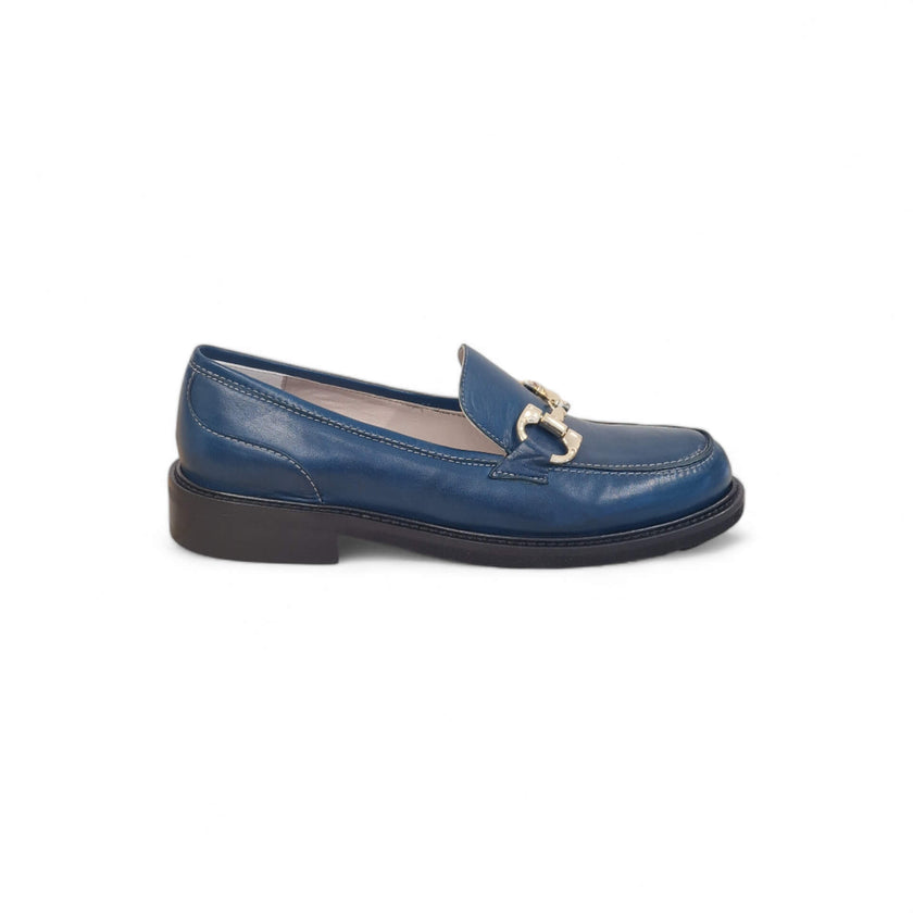 Viola Ricci Gaia - Mocassino nappa glove bleu' Moda