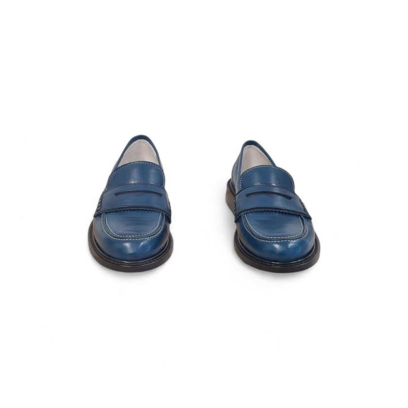 Viola Ricci Gaia - Mocassino nappa glove bleu' - basic Spedizione gratuita